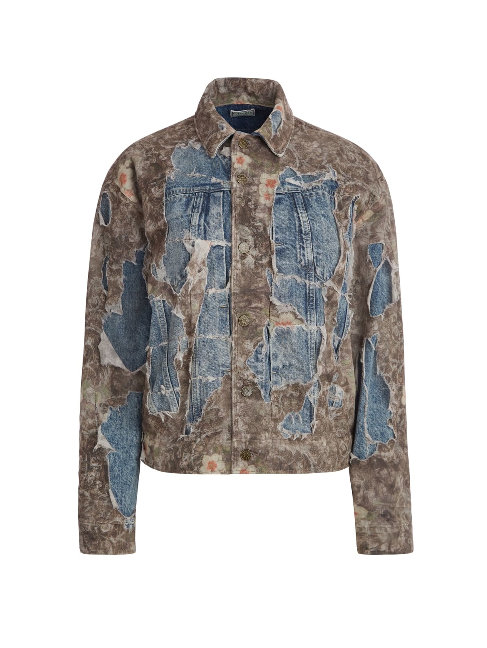 Guess Spijkerjack Met Verbrand Effect