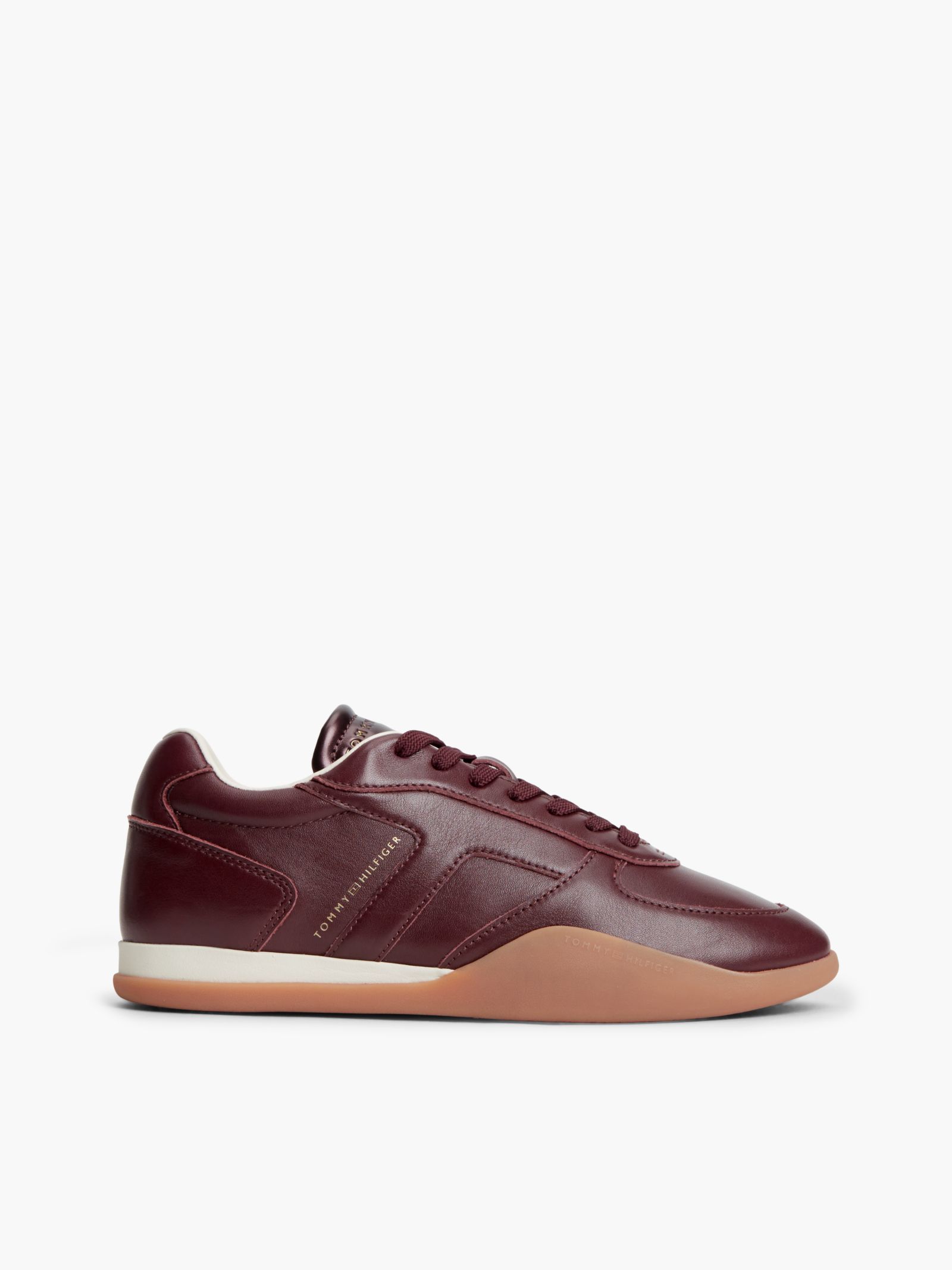 Tommy Hilfiger lage vintage sneaker van leer in rood