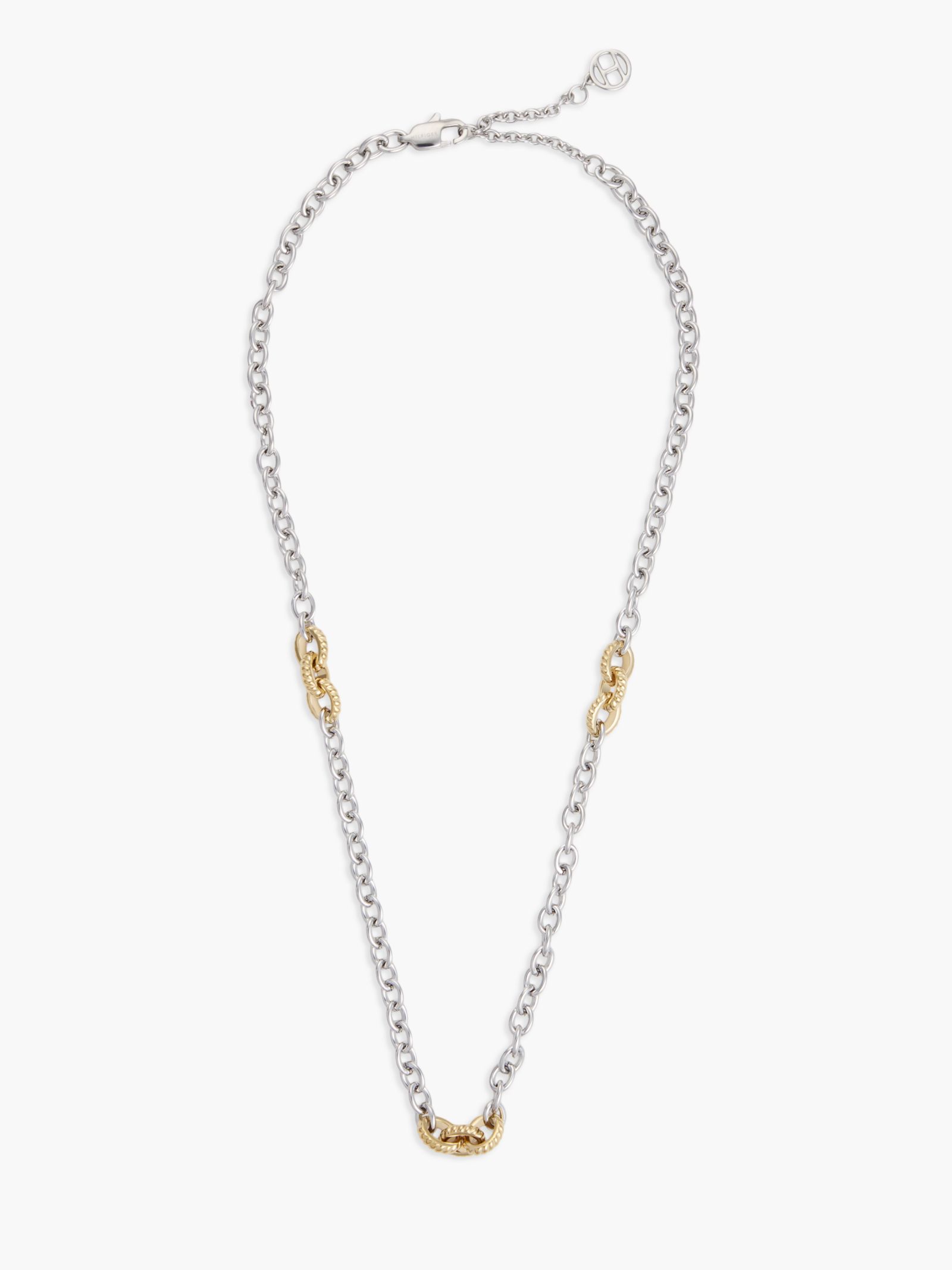 Tommy Hilfiger Tweekleurige schakelketting met touwdetail