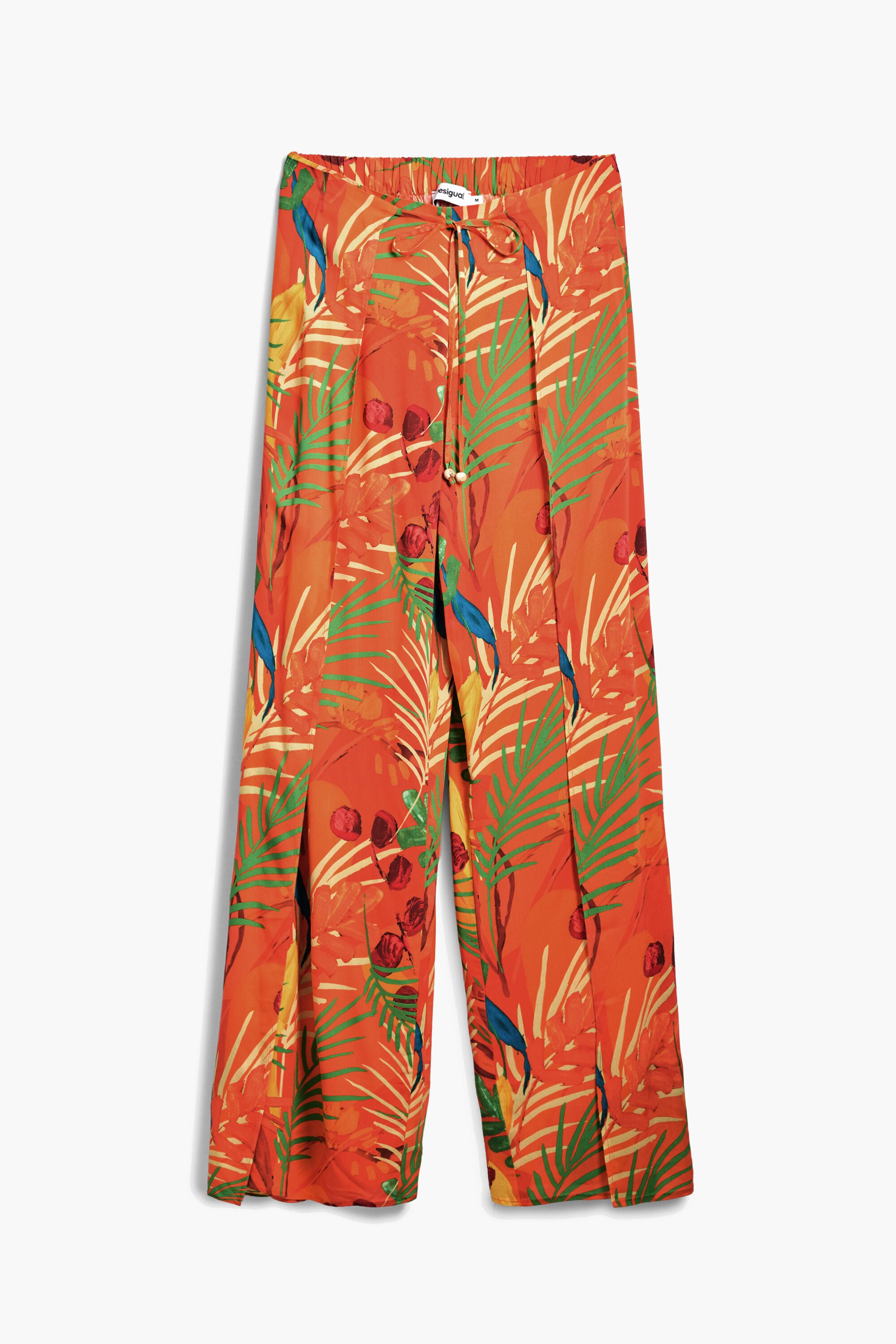 Desigual Lange overslagbroek in oranje