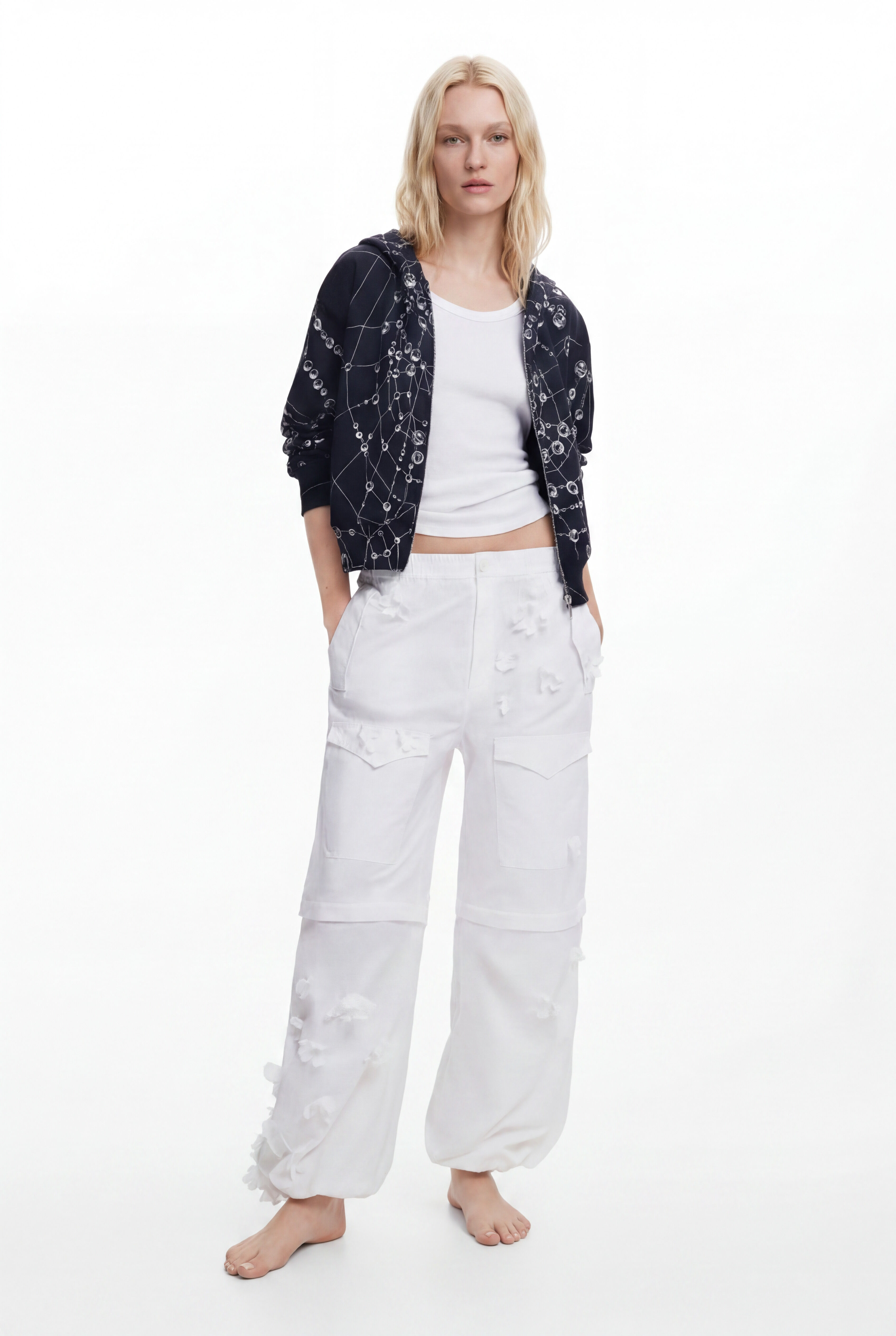 Desigual Convertible broek bloemen Tyler McGillivary