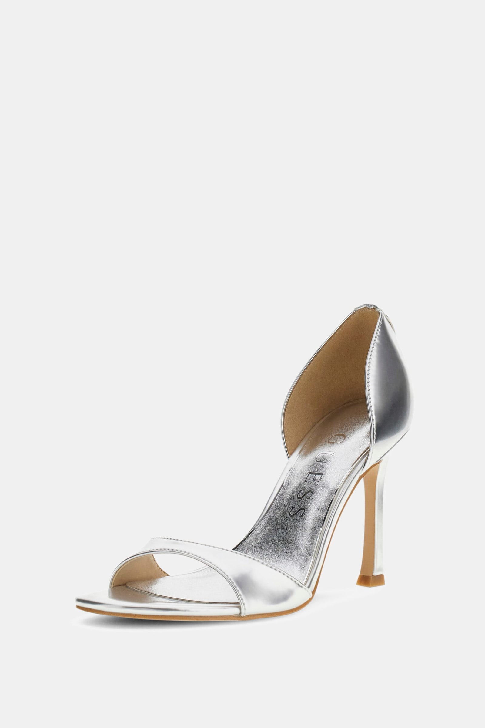 Guess Gelamineerde Kalico-Sandalen in zilver