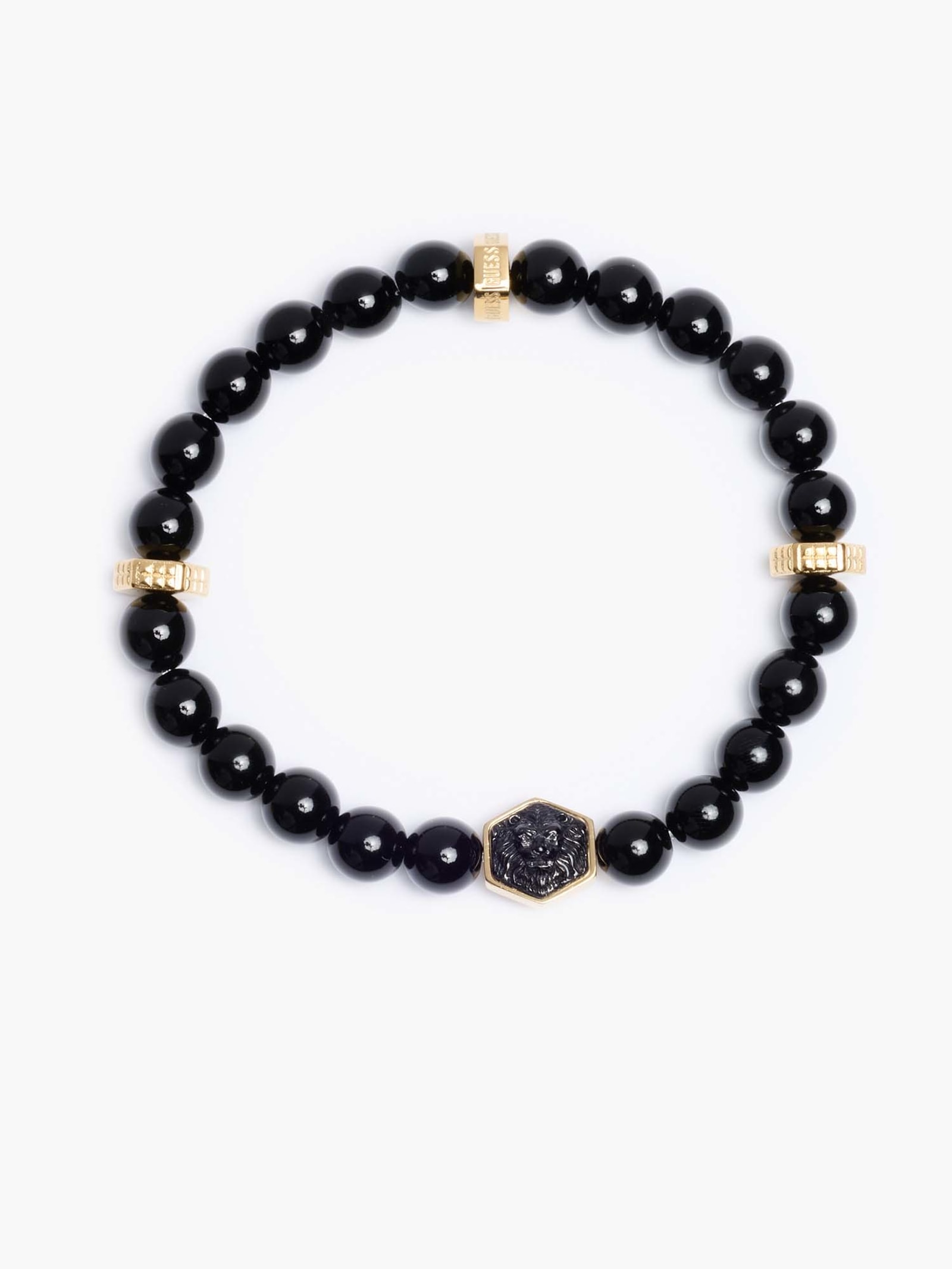 Guess Lion King Armband in zwart