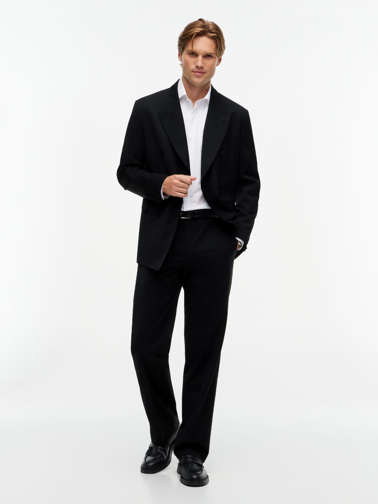 Tommy Hilfiger twill pantalon van zuivere wol