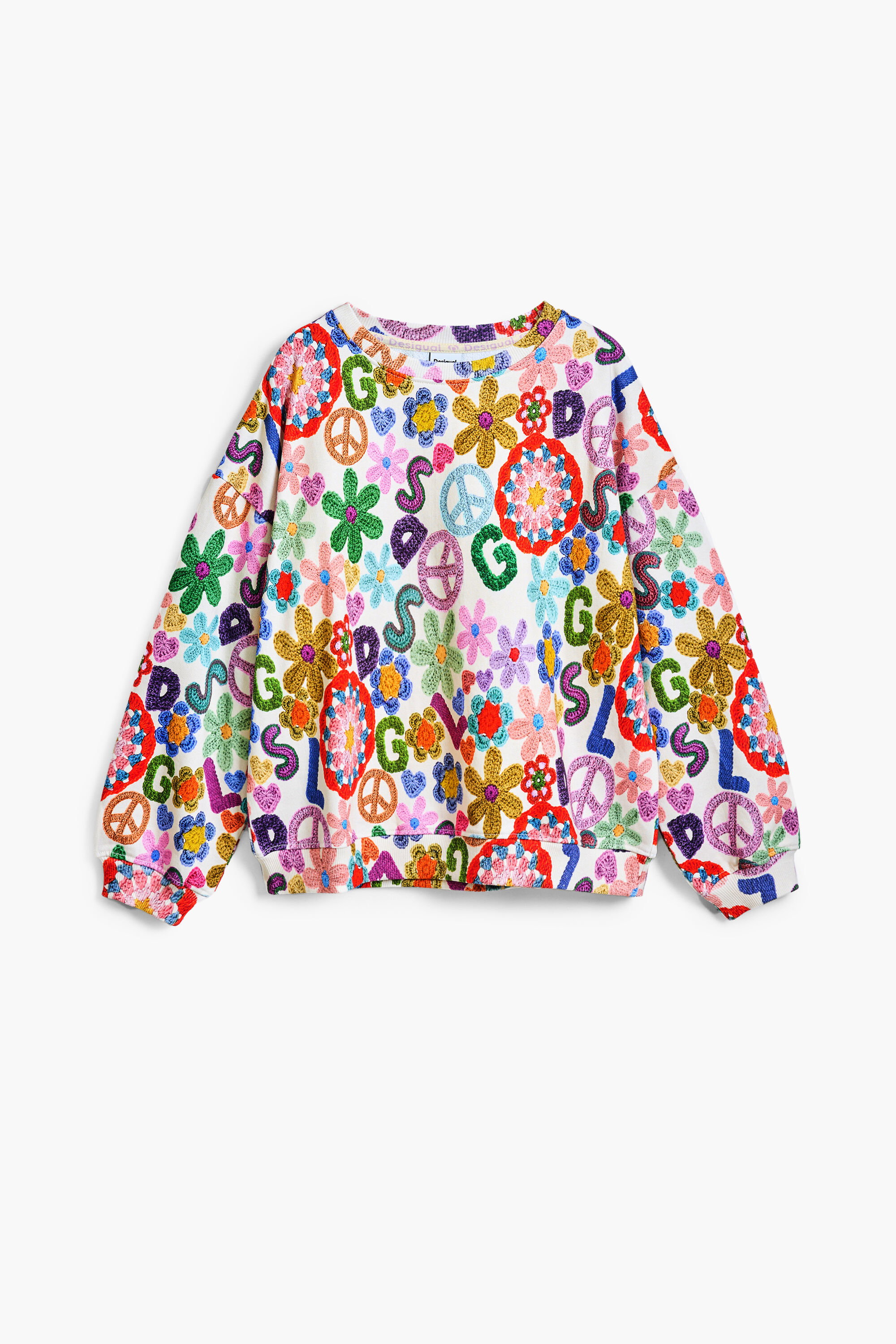 Desigual Hippie bedrukte sweatshirt
