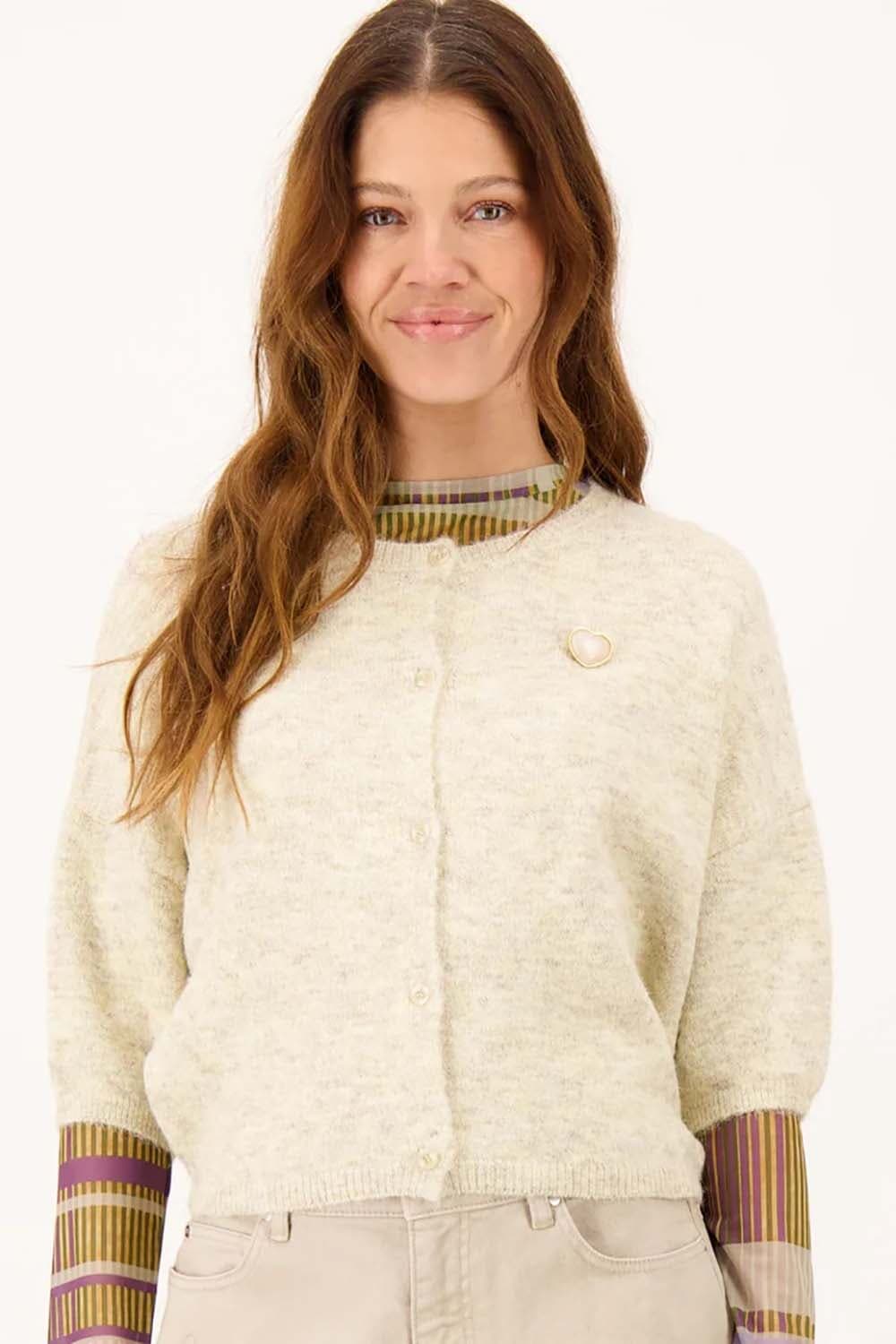 Zusss Vest Beige dames in beige