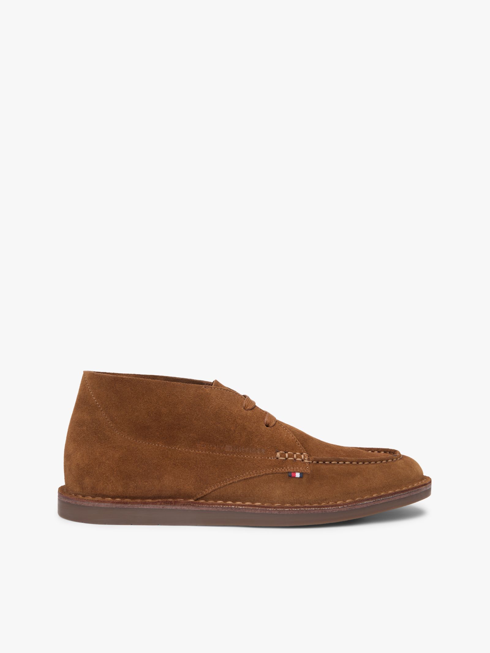 Tommy Hilfiger Suède chukka boot met veters en stikseldetail