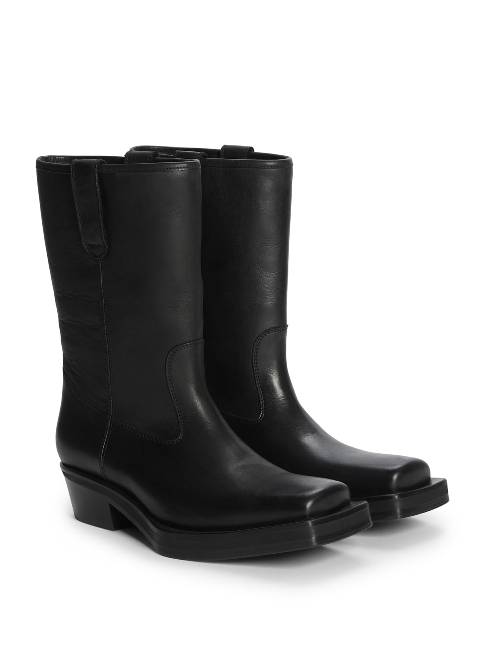 Guess Laarzen Van Echt Leer for men in zwart