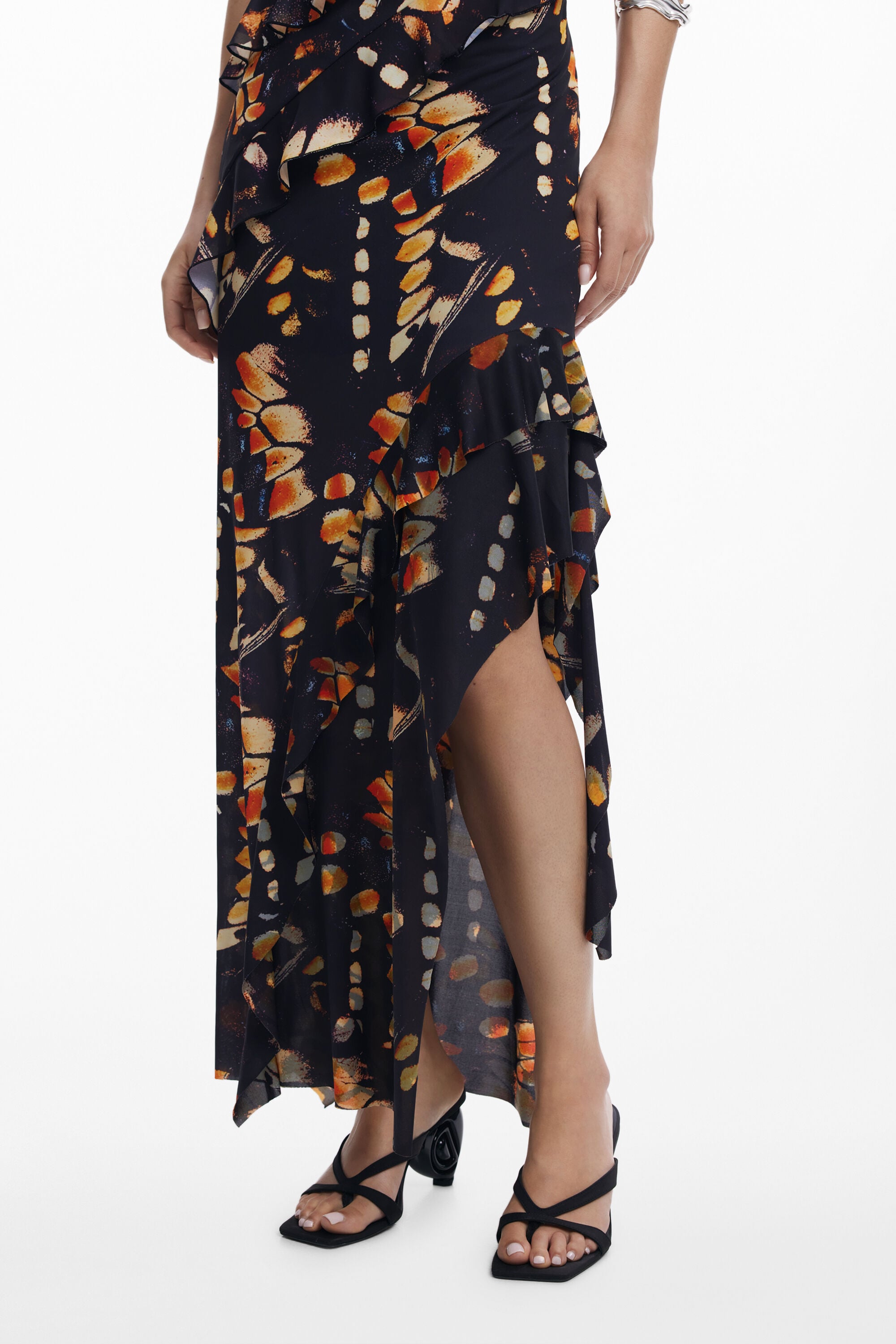 Desigual Rok met vlindervolants