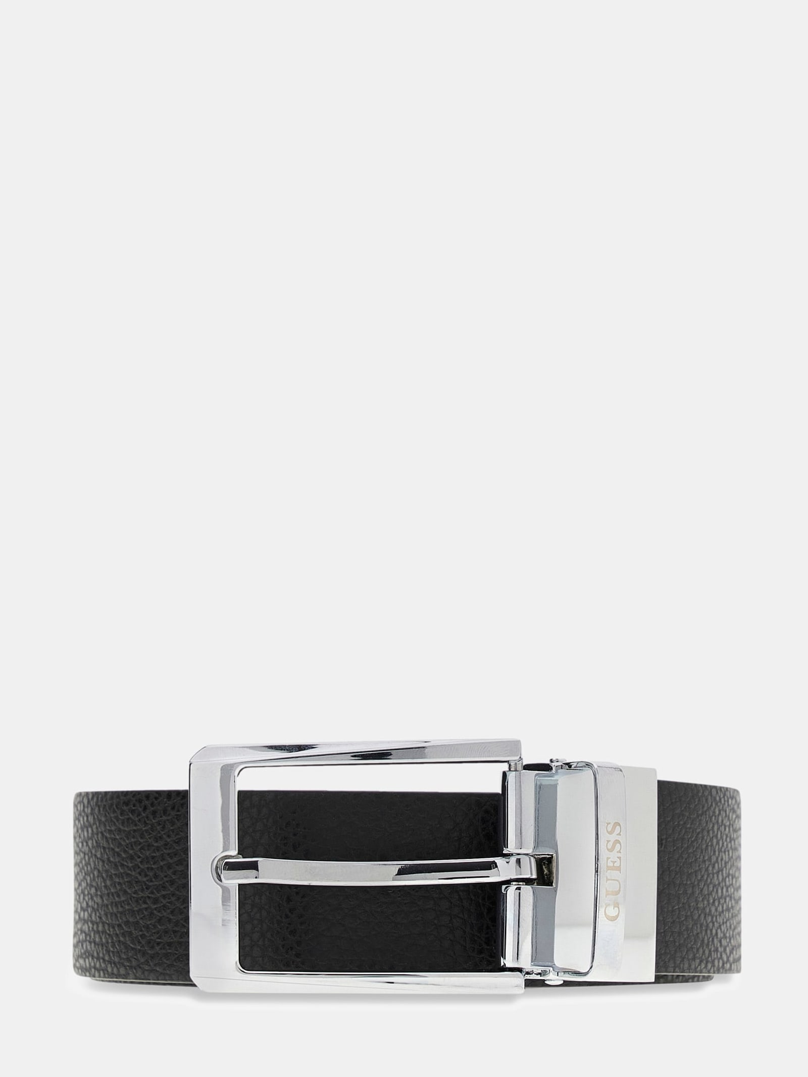 Guess Echte Leren Riem for men in zwart