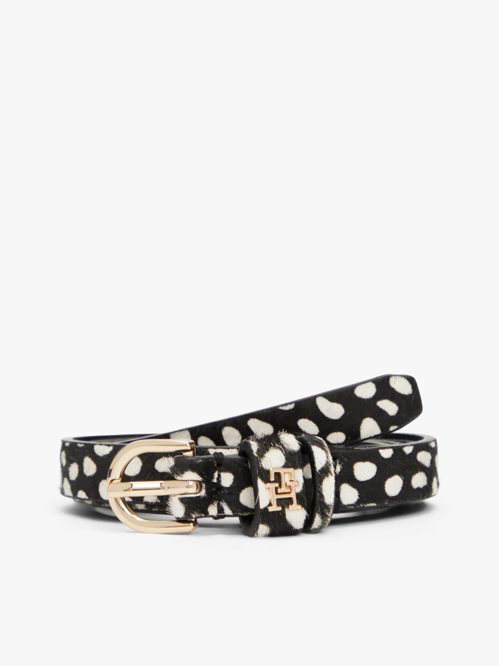 Tommy Hilfiger Essential leren riem met hertenprint