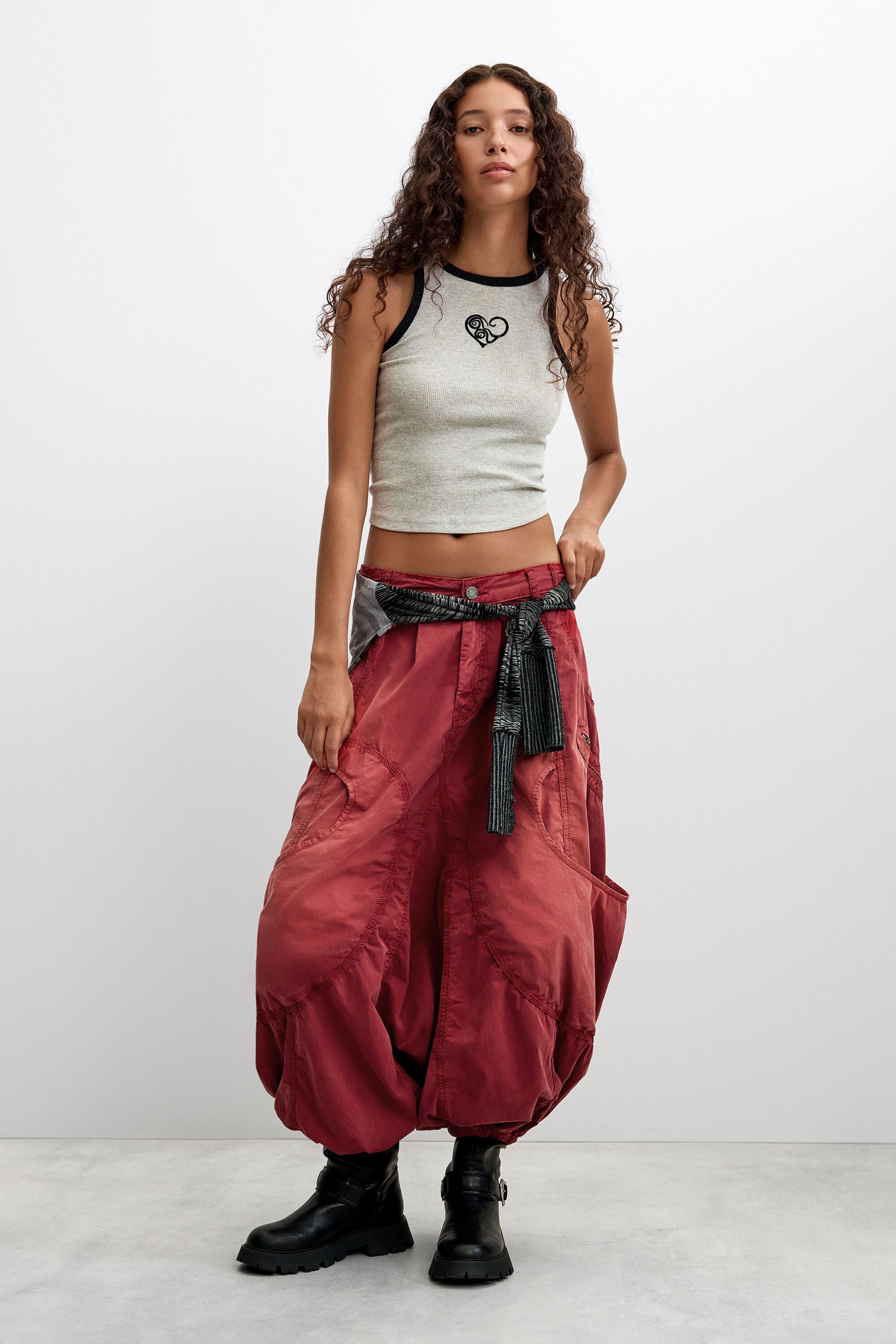 Desigual baggy broek van katoen