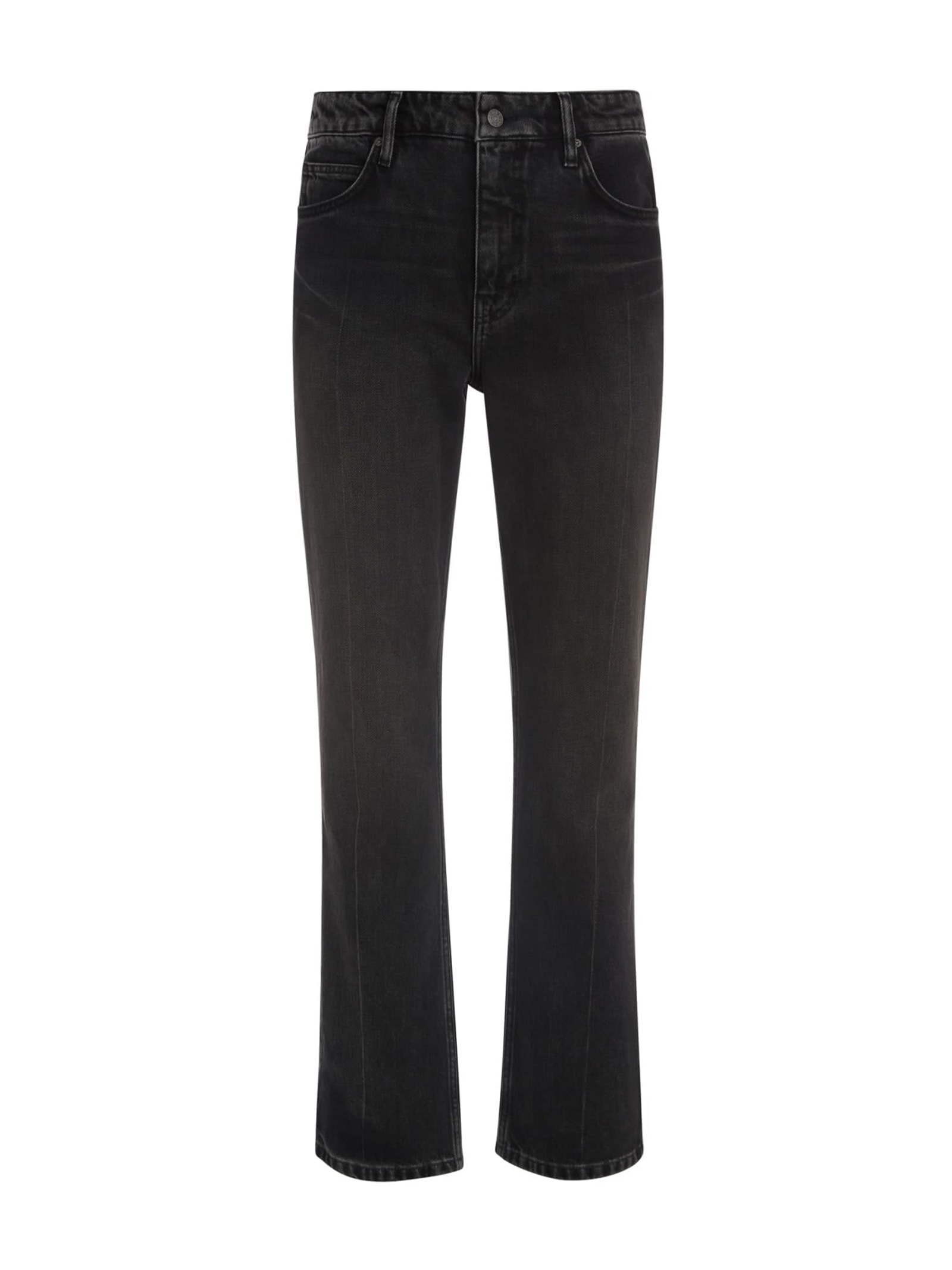 Guess Wijd Uitlopende Jeans Normale Taille for men in zwart