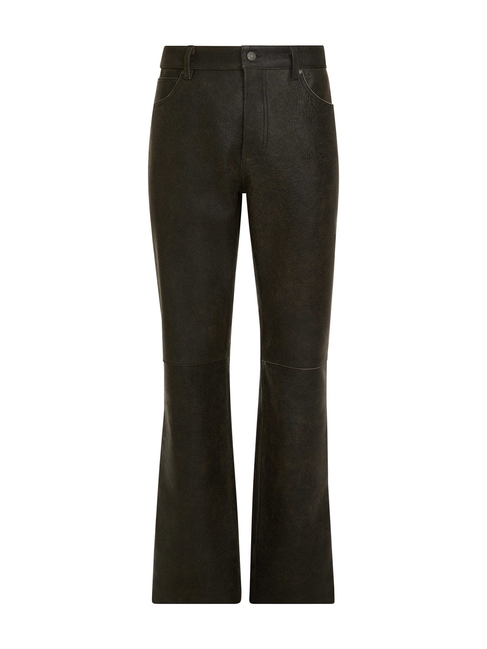 Guess Leren Straight Broek