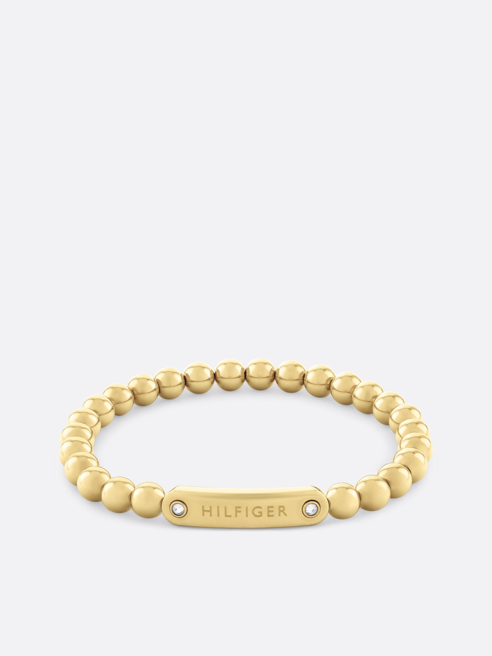 Tommy Hilfiger vergulde armband met kralen en logo