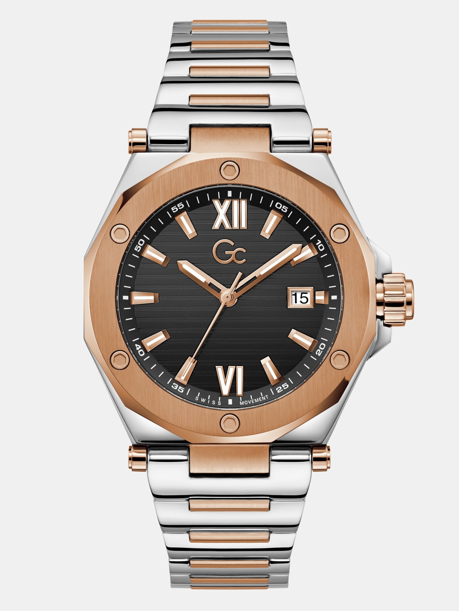 Guess Gc Roestvrijstalen Horloge 42 Mm in zilver