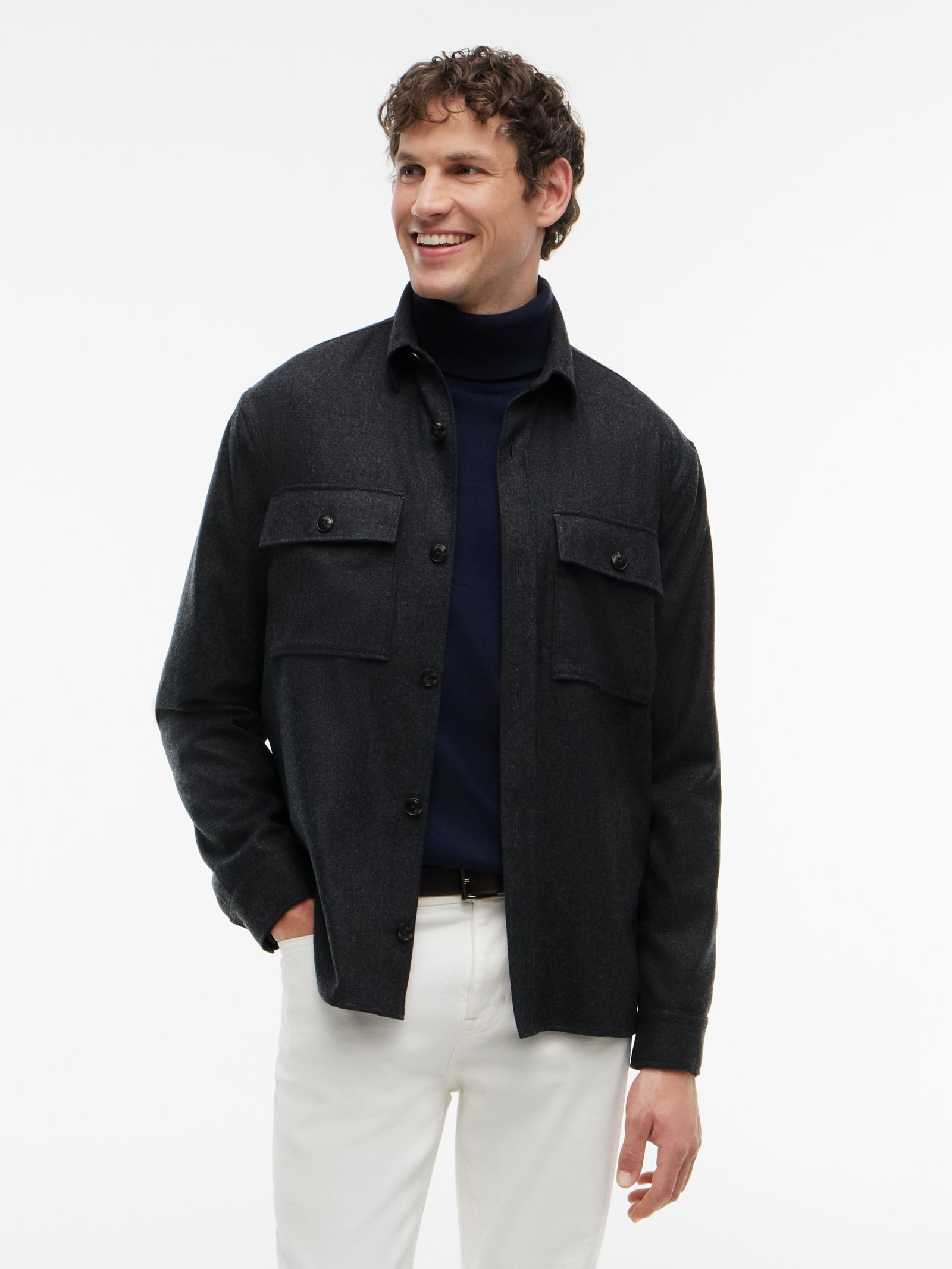 Tommy Hilfiger New York Label Regular flanellen overshirt