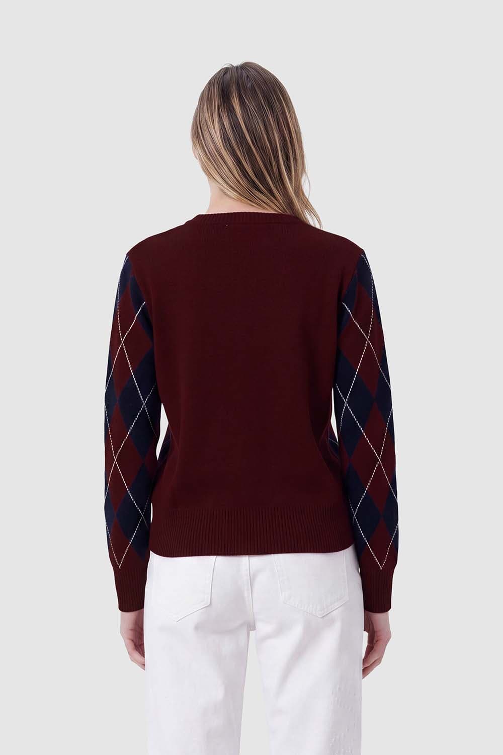 Anna Blue Trui Maeve Bordeaux Rood dames