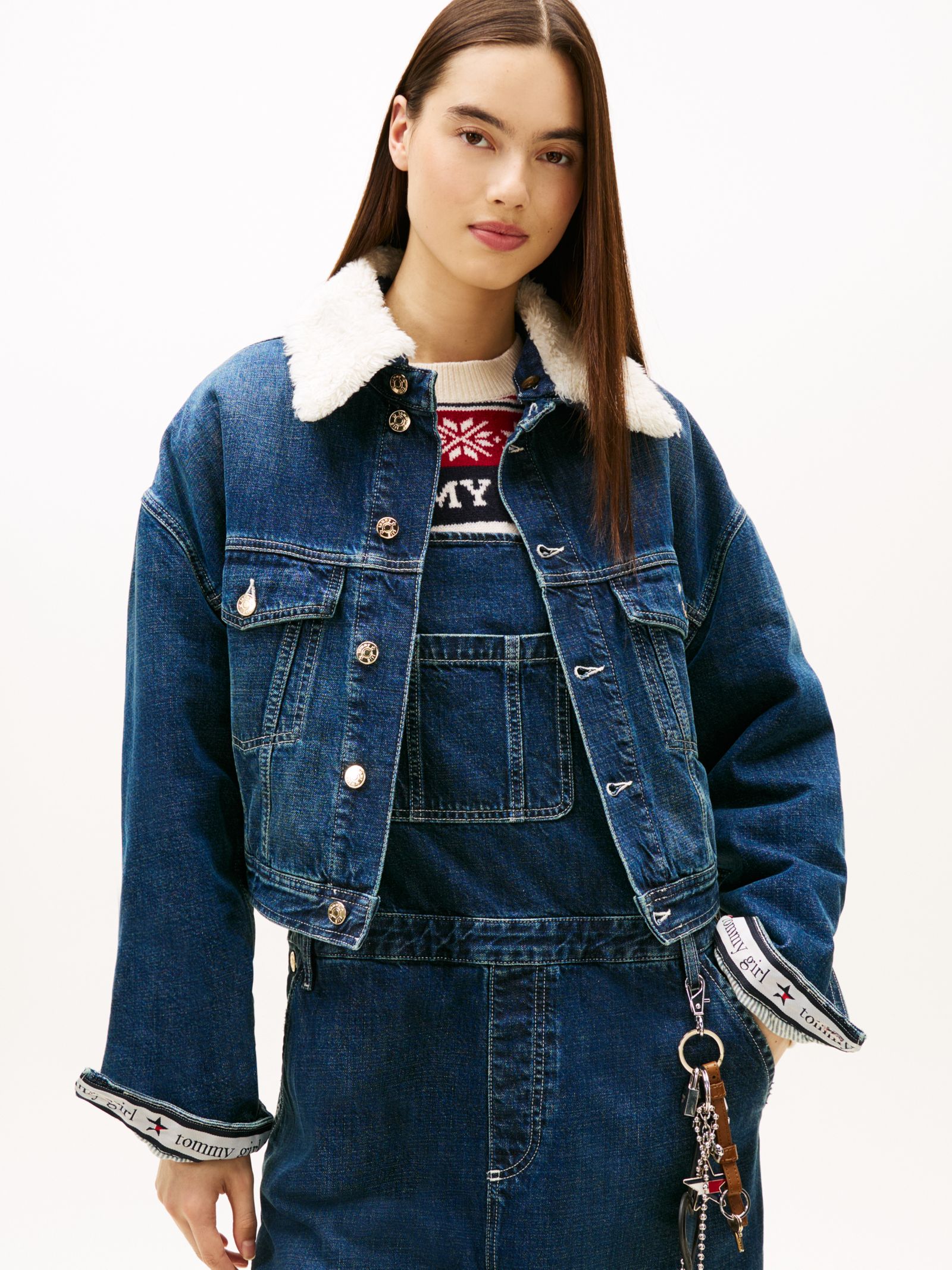Tommy Jeans Tommy Girl oversized denim truckerjack