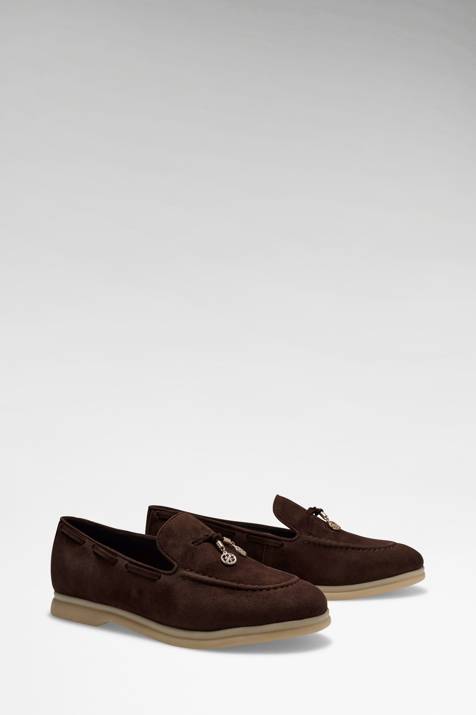 Guess Aryanai Suède Loafer in bruin