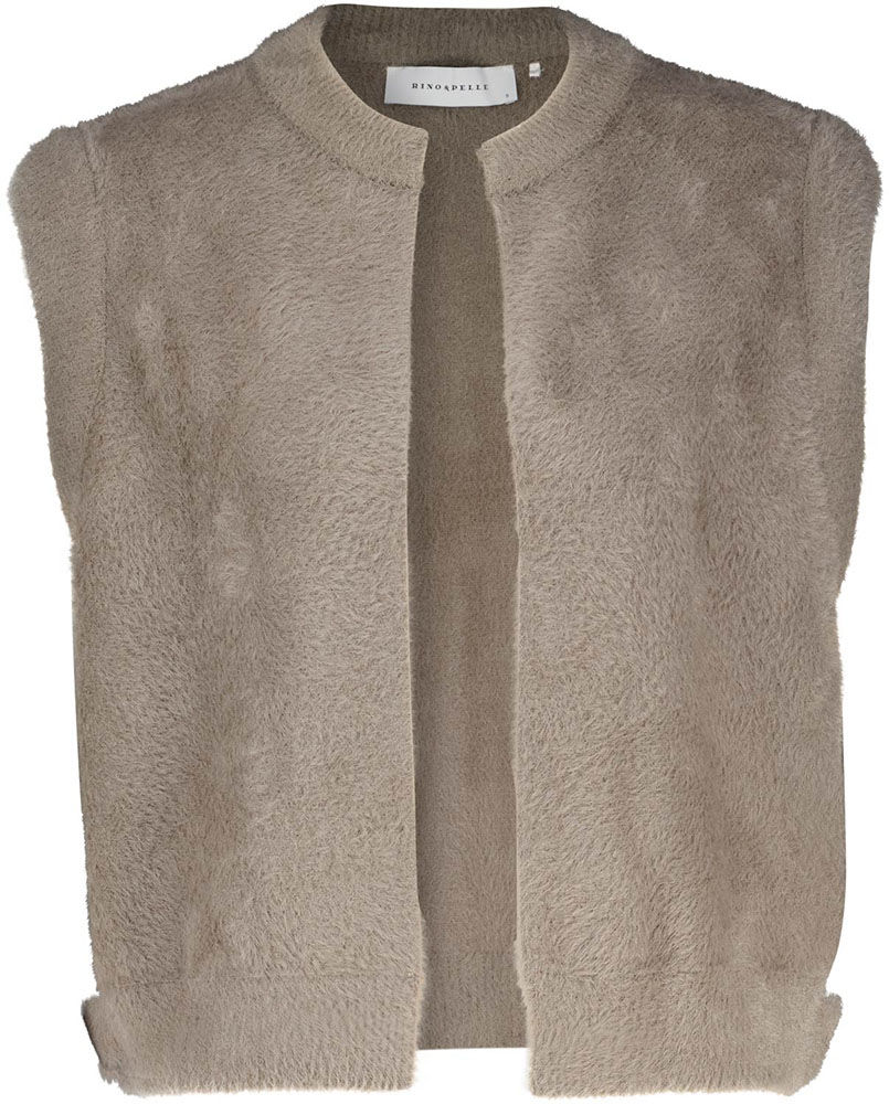 Rino & Pelle Rino & Pelle Gilet Elona Taupe dames