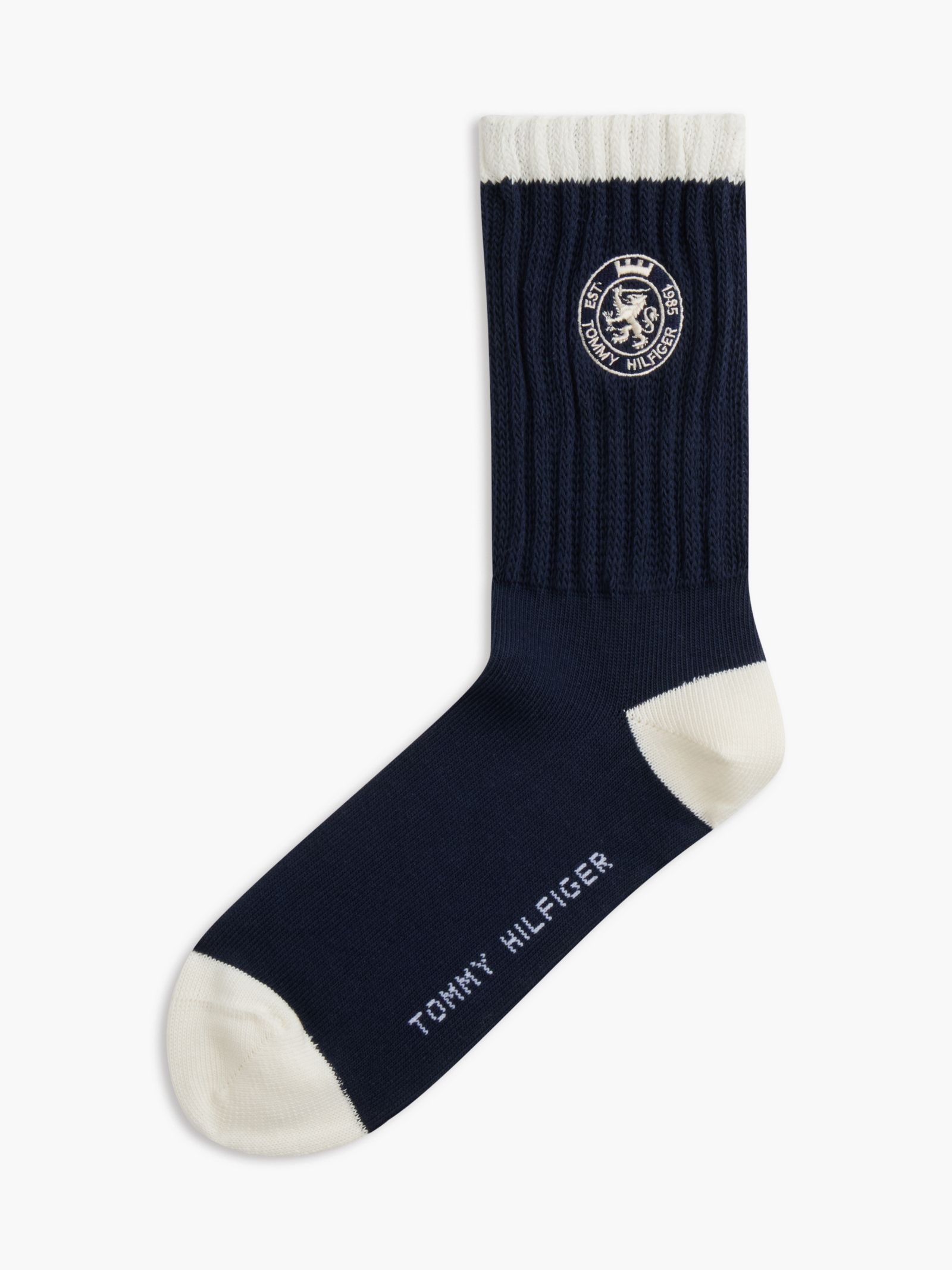 Tommy Hilfiger 1 paar sokken met geborduurd embleem in marine