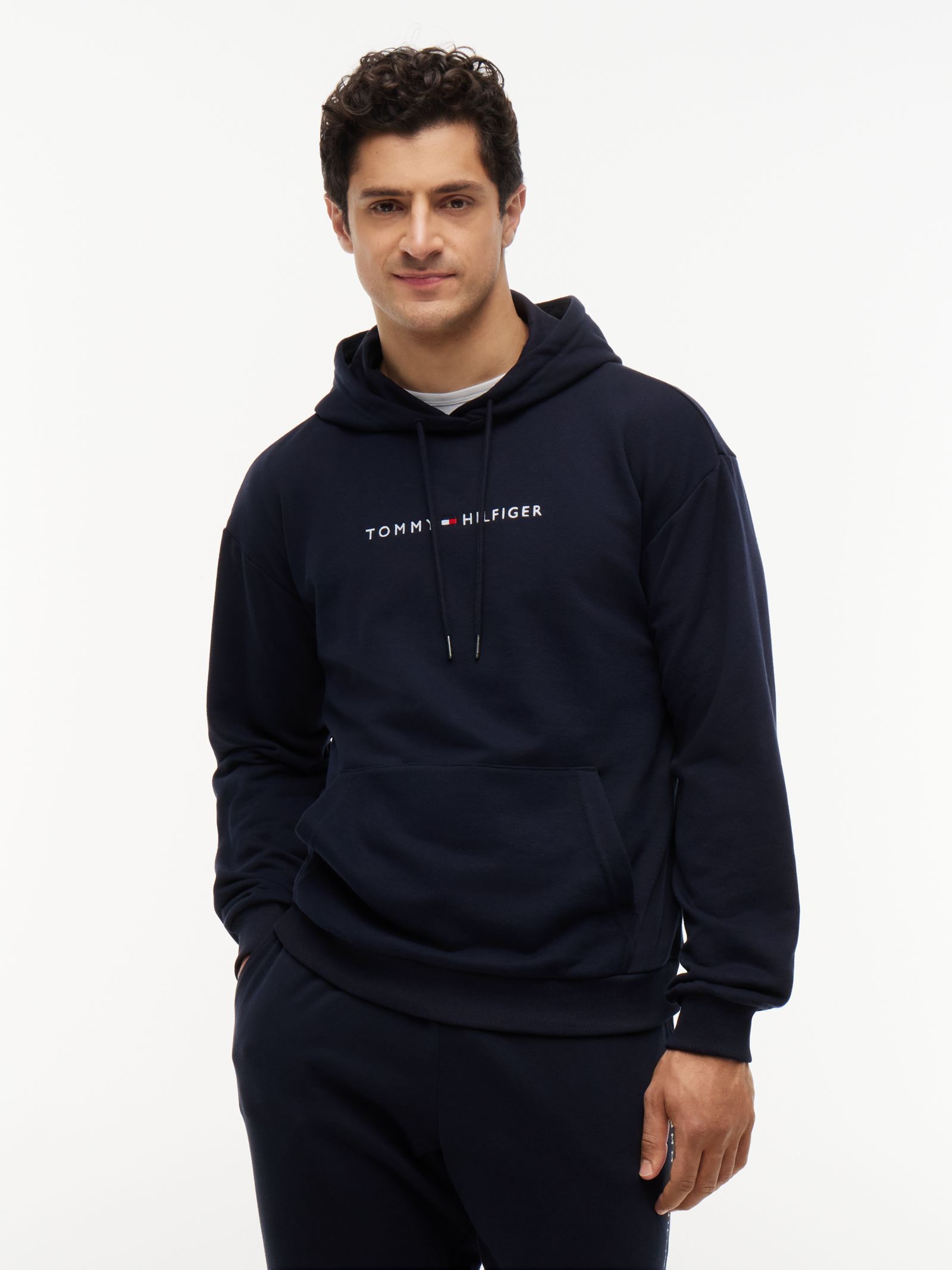 Tommy Hilfiger Original Lounge Hoodie met trekkoord en logo