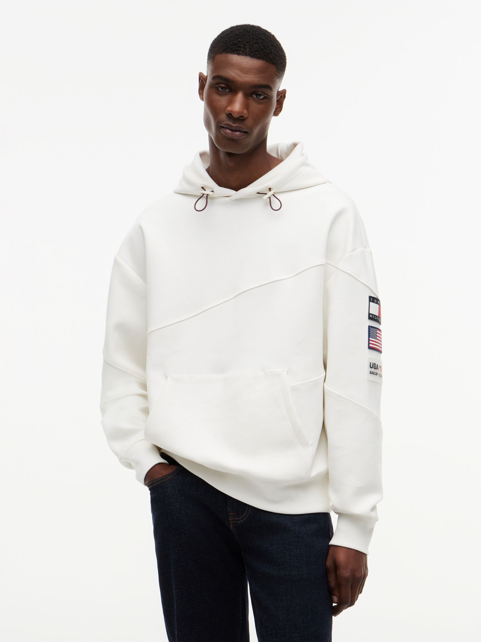 Tommy Hilfiger Tommy X US Sail GP Team relaxed fit hoodie in wit