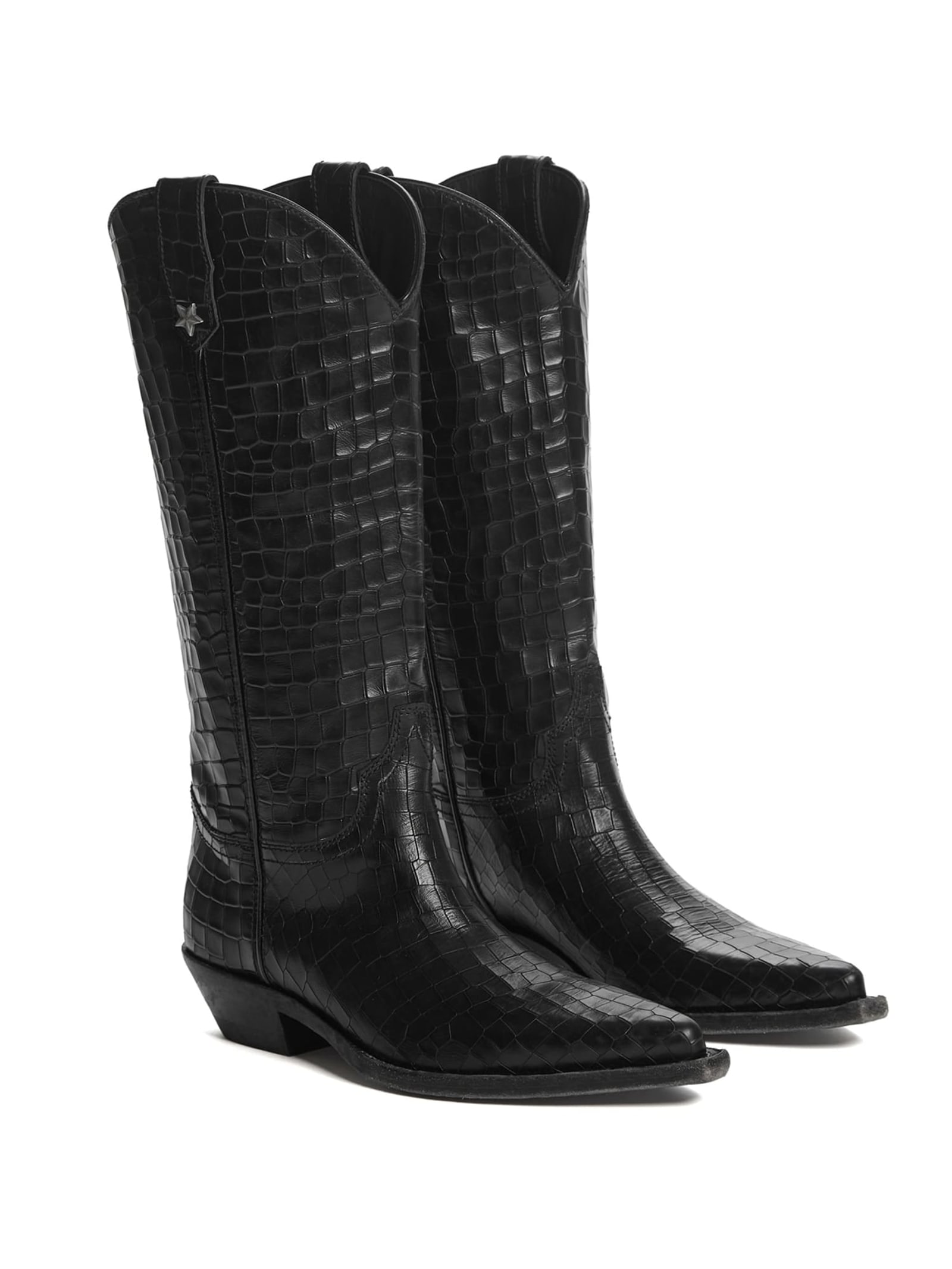 Guess Camperos-Laarzen Van Echt Leer for women