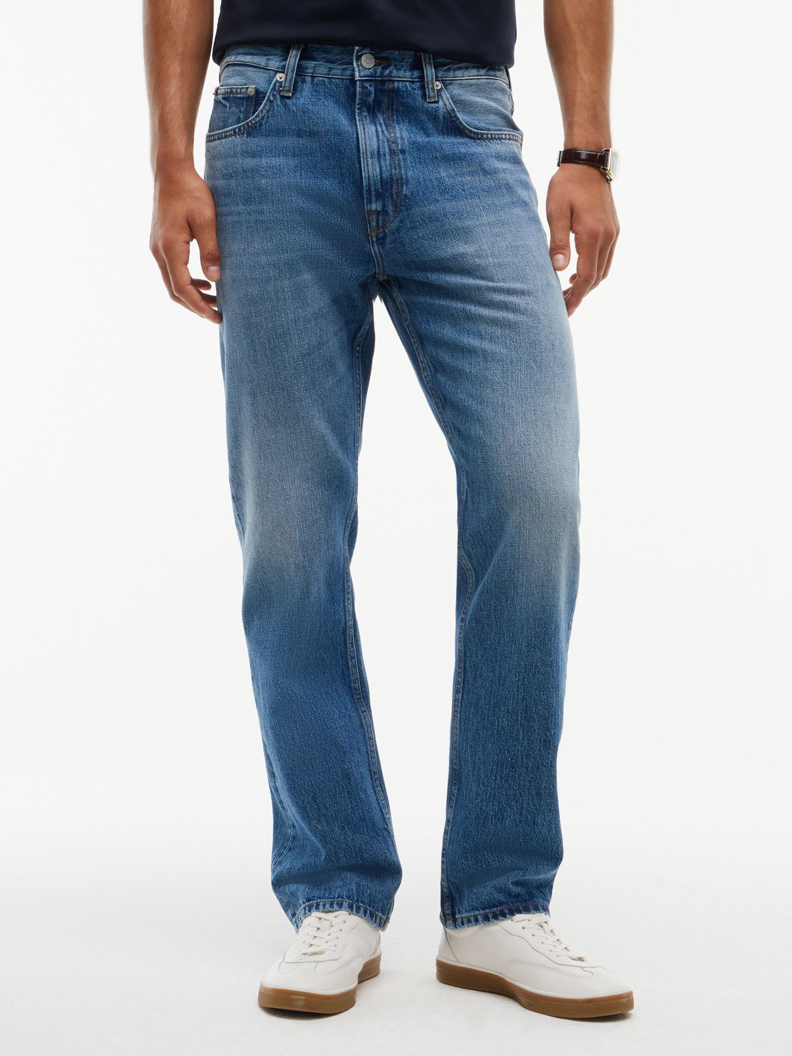 Tommy Hilfiger Dover Regular Straight Jeans met Fading in blauw