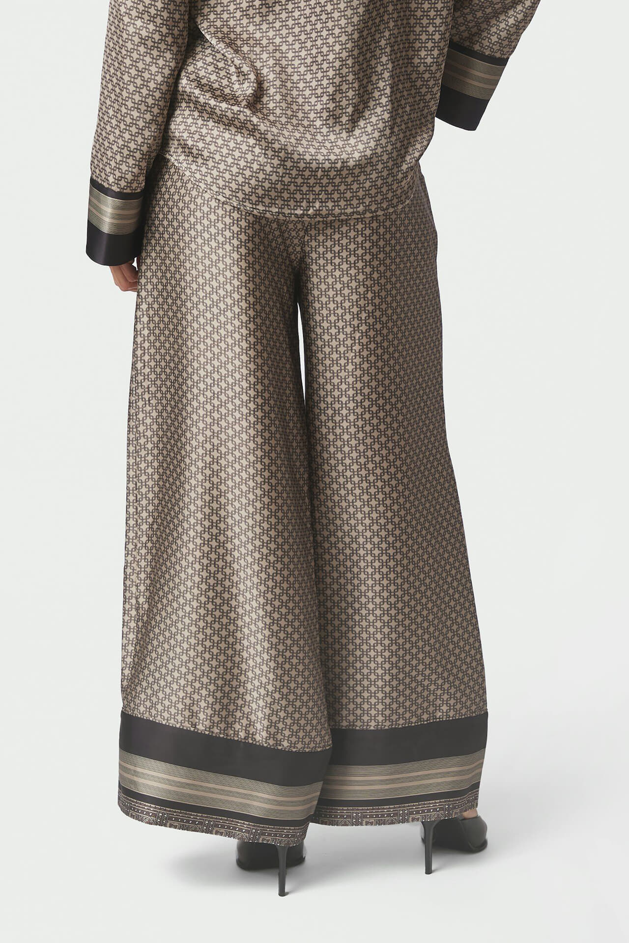 Neo Noir Broek Sora Pattern Beige dames