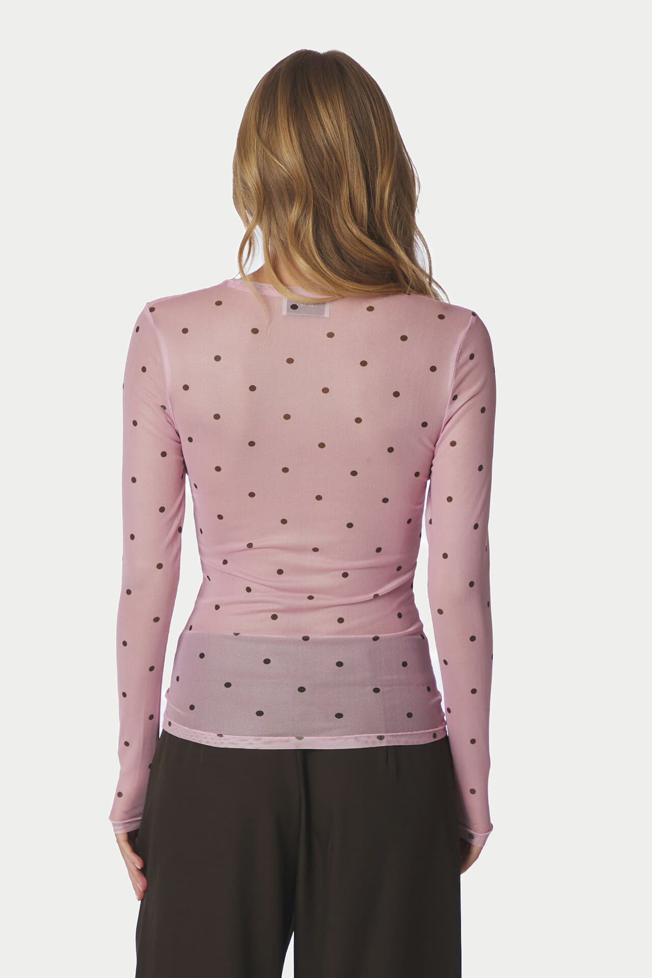 Neo Noir Top Ella Space Dot Roze dames