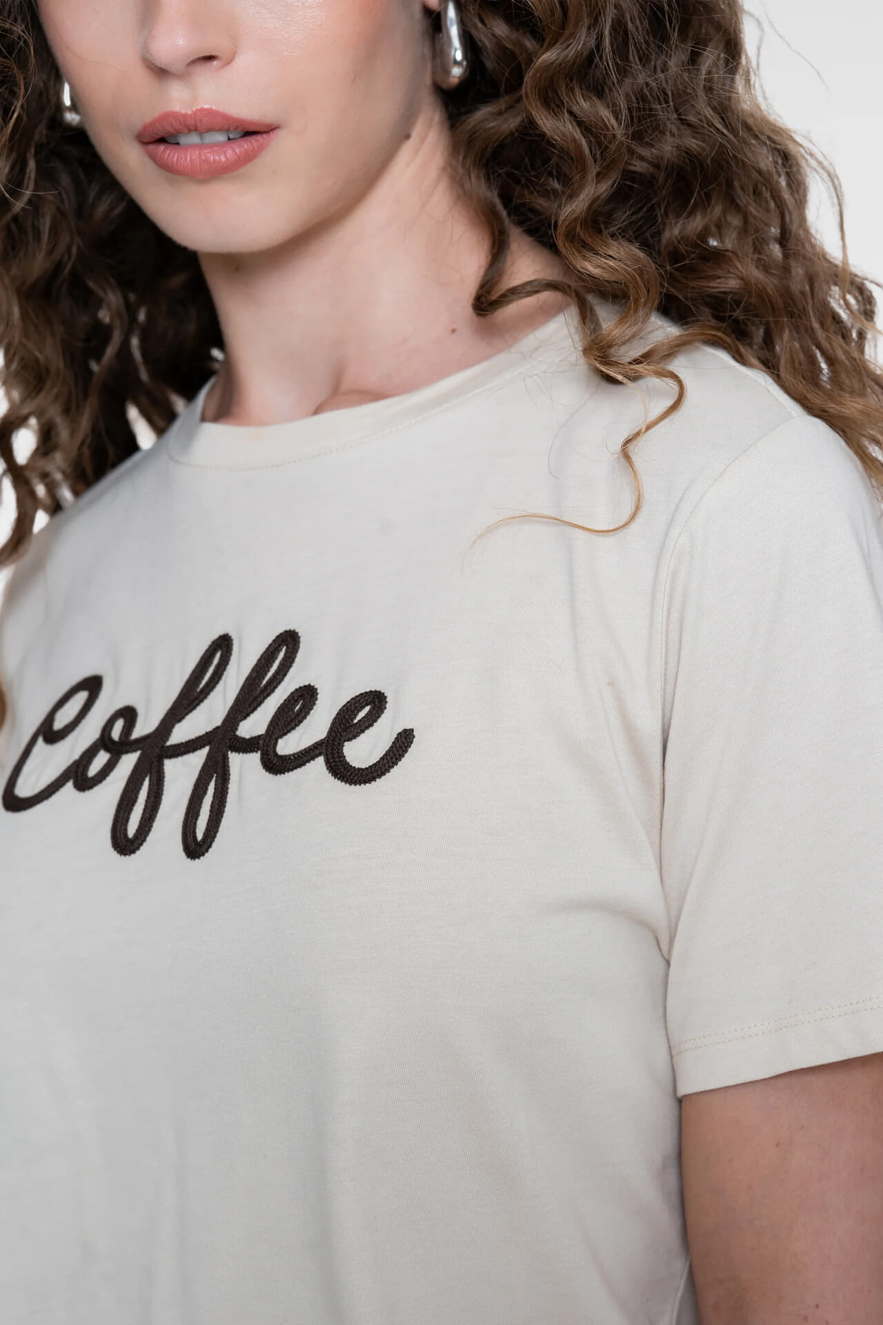 Geisha T-Shirt Coffee Kaki dames