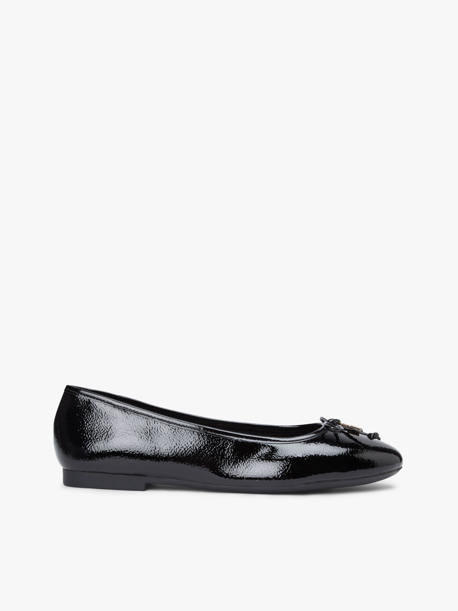 Tommy Hilfiger Ballerina van lakleer met TH monogram