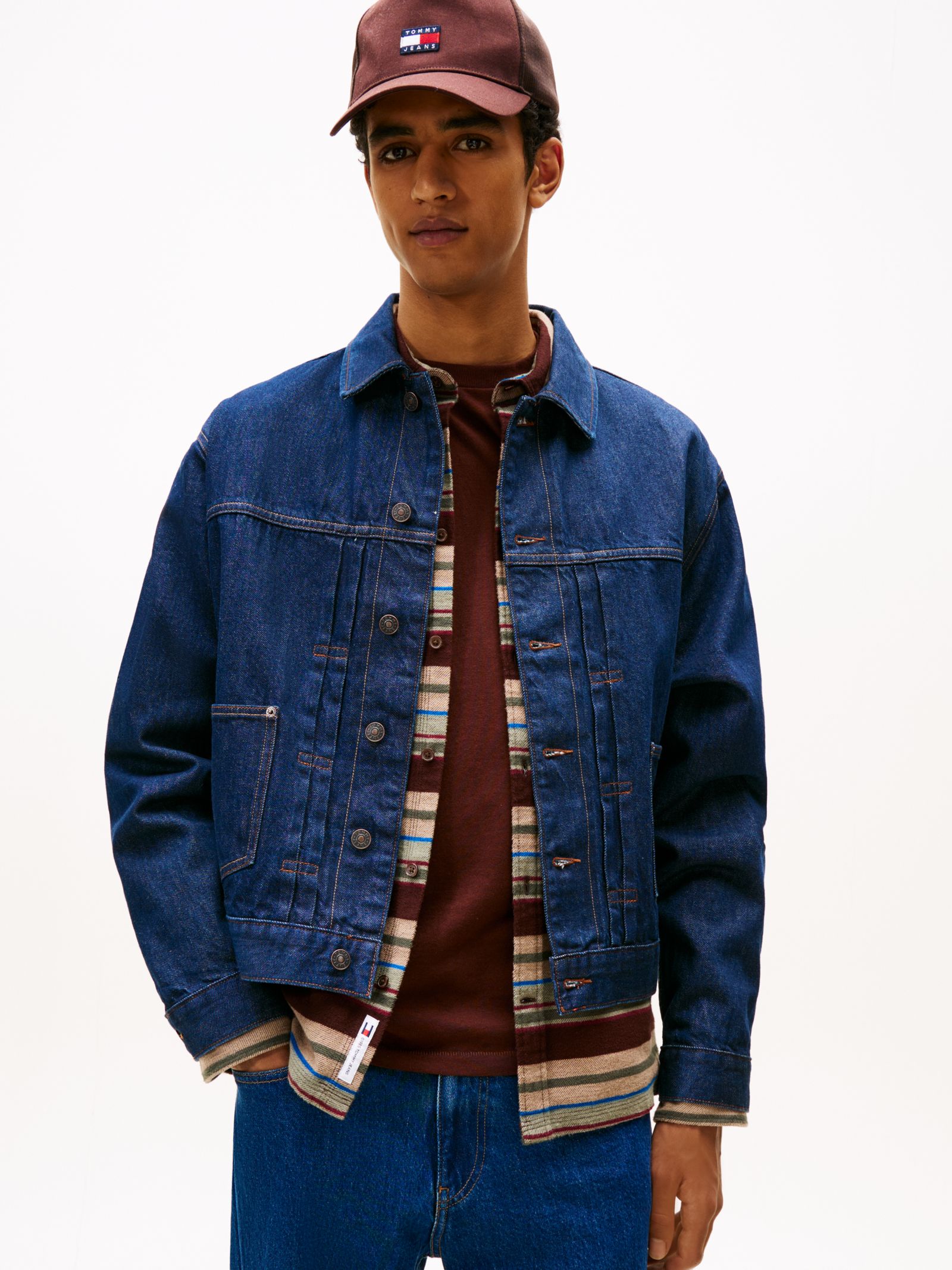 Tommy Jeans geplooid denim truckerjack