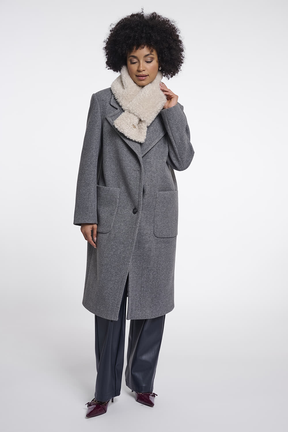 Rino & Pelle Rino & Pelle Sjaal Obu Beige dames