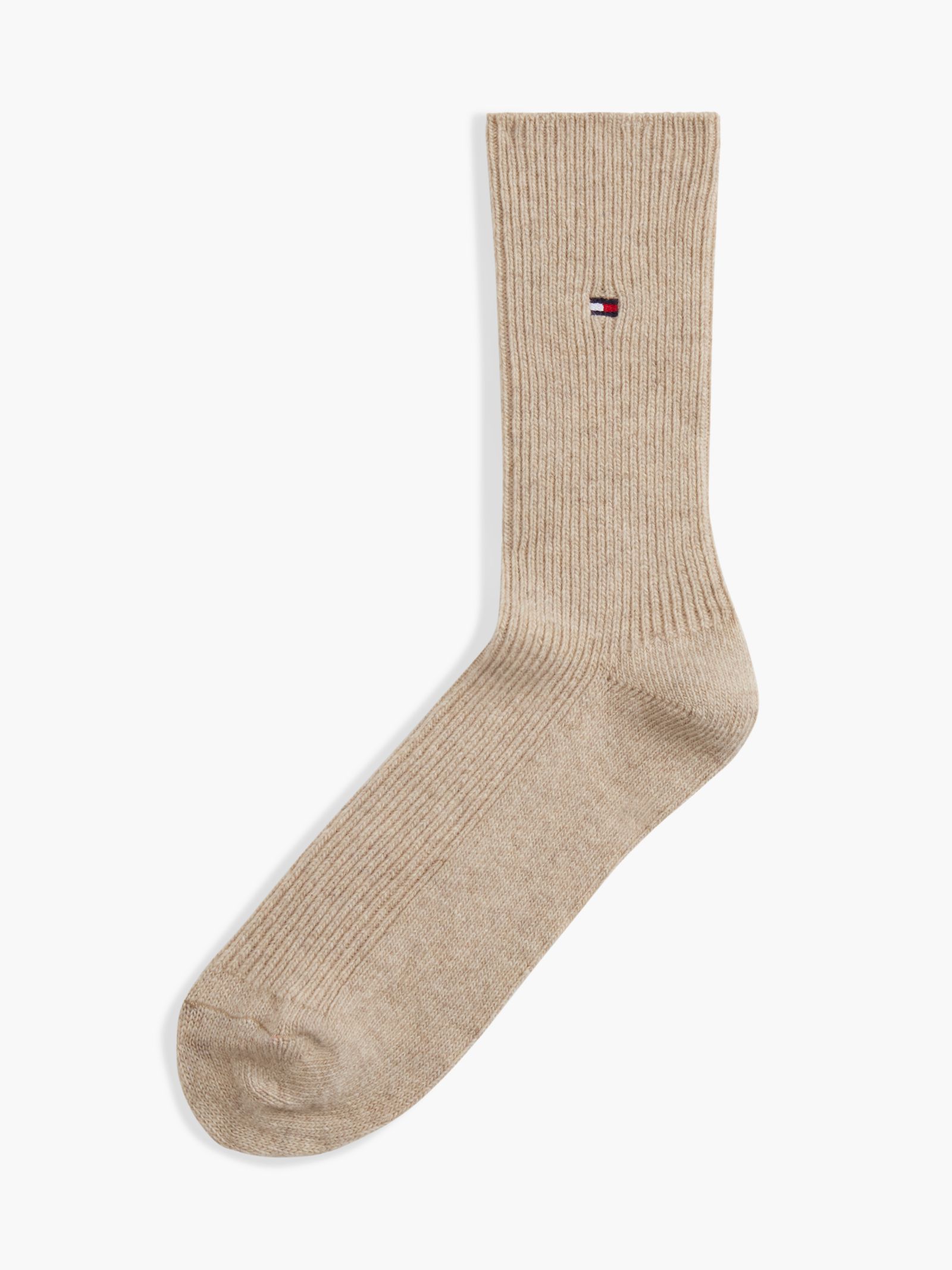 Tommy Hilfiger 1 paar sokken van wolmix met kasjmier in beige