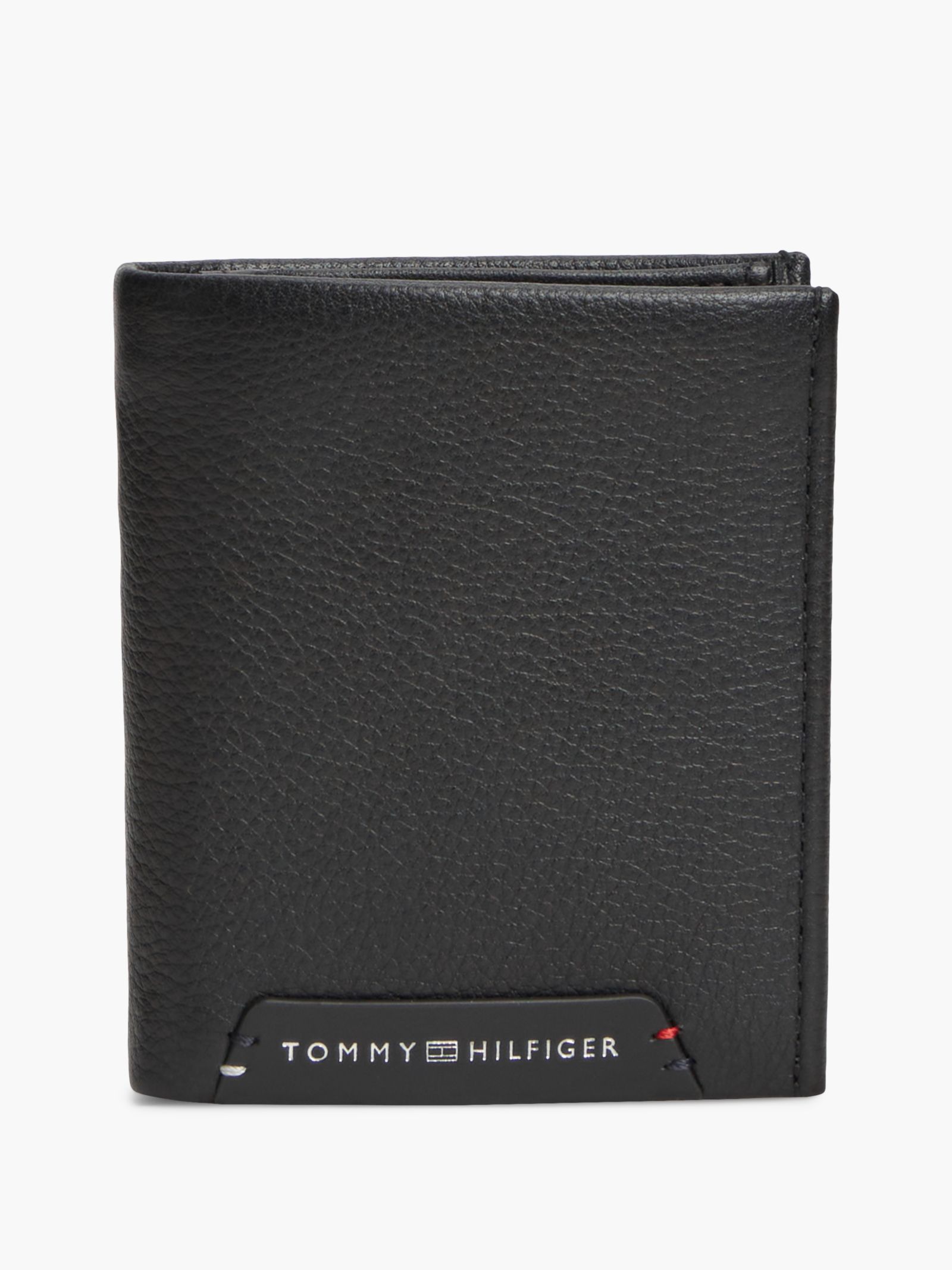 Tommy Hilfiger Signature Trifold Portemonnee van Gegranuleerd Leer