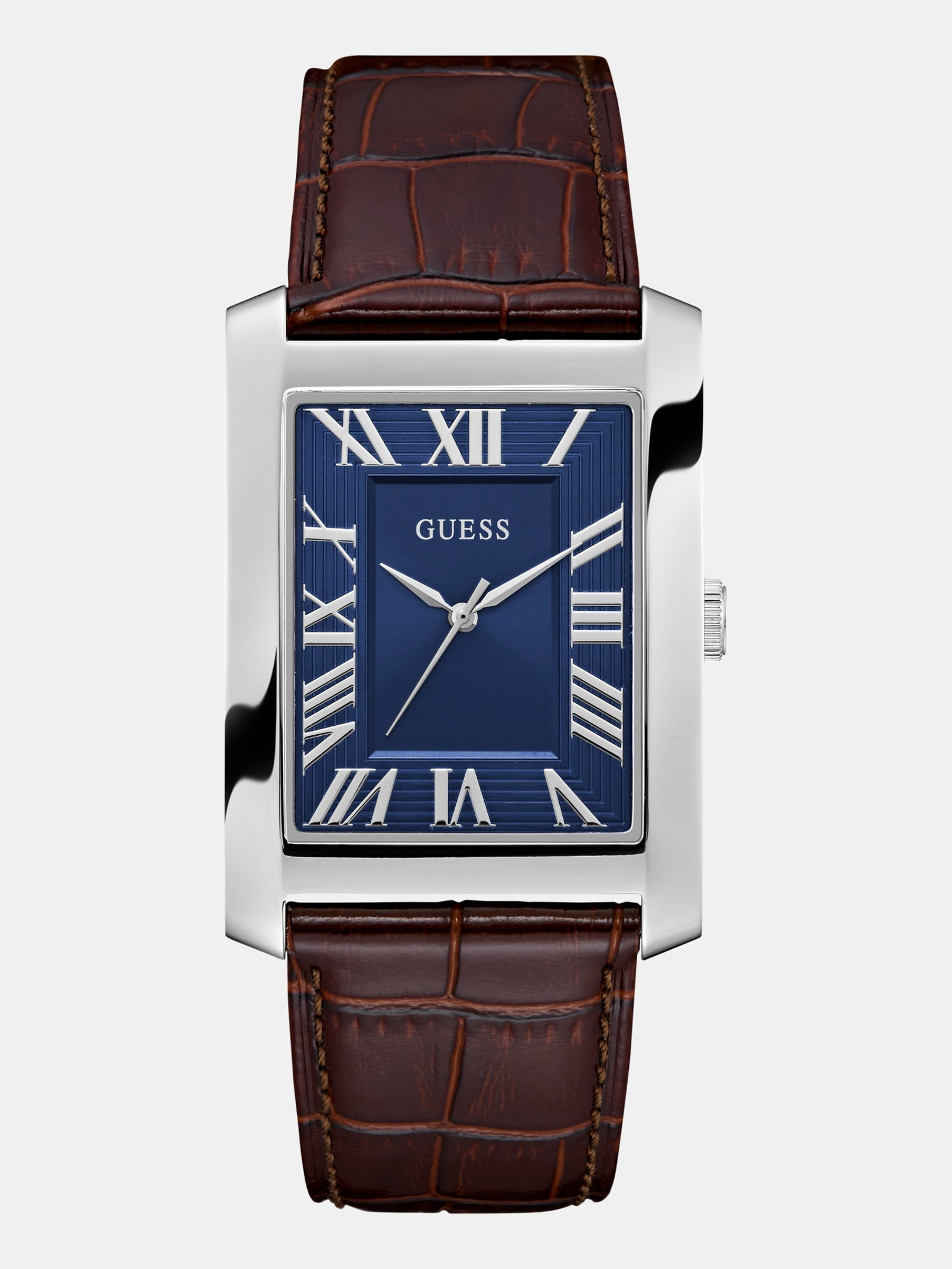 Guess Analoge Horloge Van Echt Leer 33,7 Mm