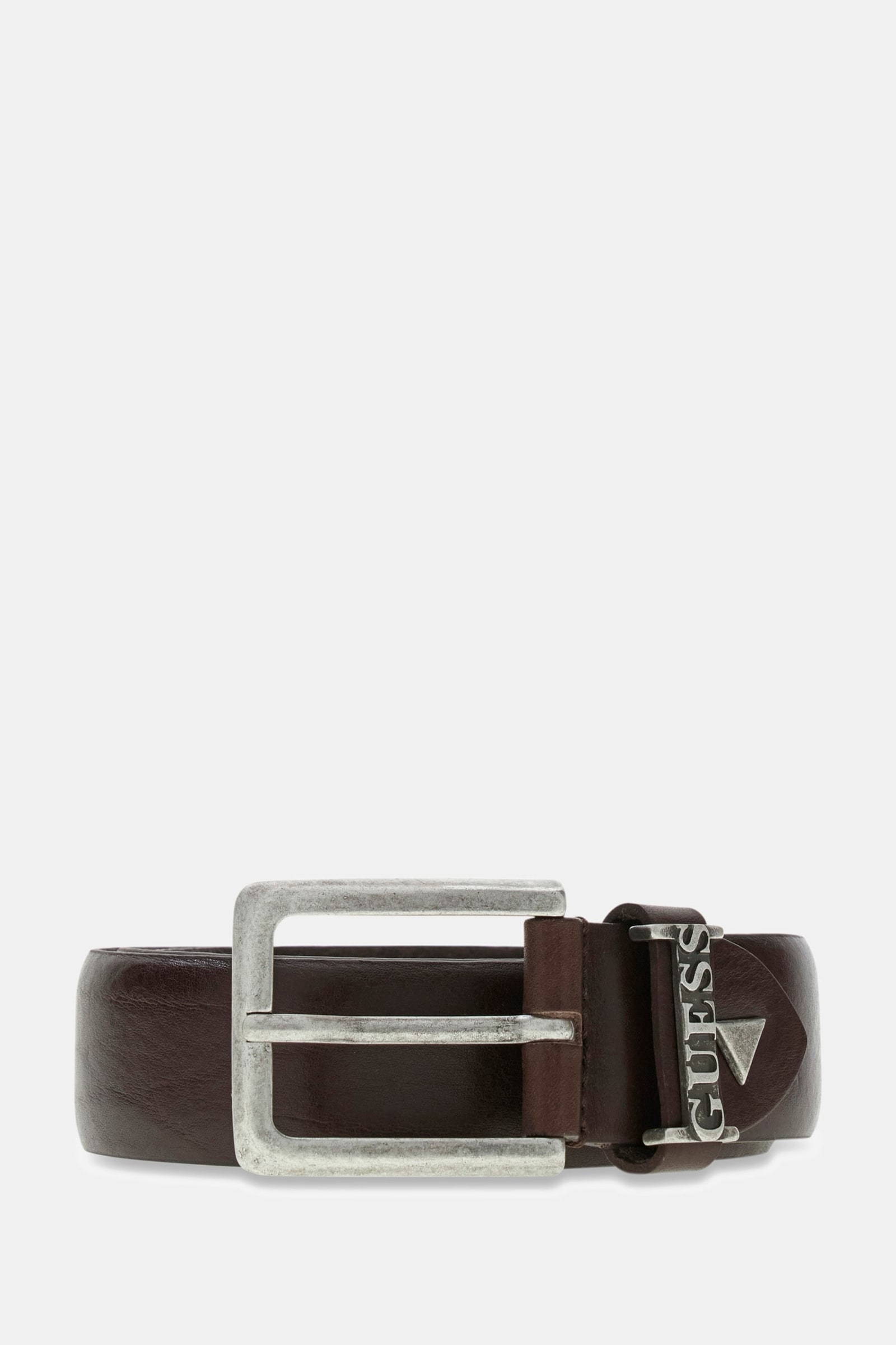Guess Echte Leren Riem for men in bruin