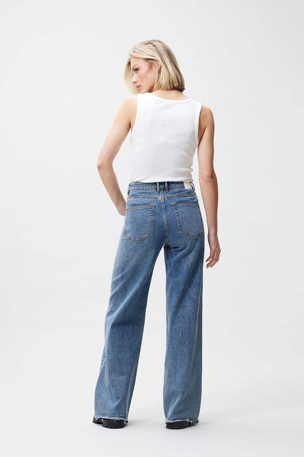 Catwalk Junkie Singlet Classic Rib Off White dames