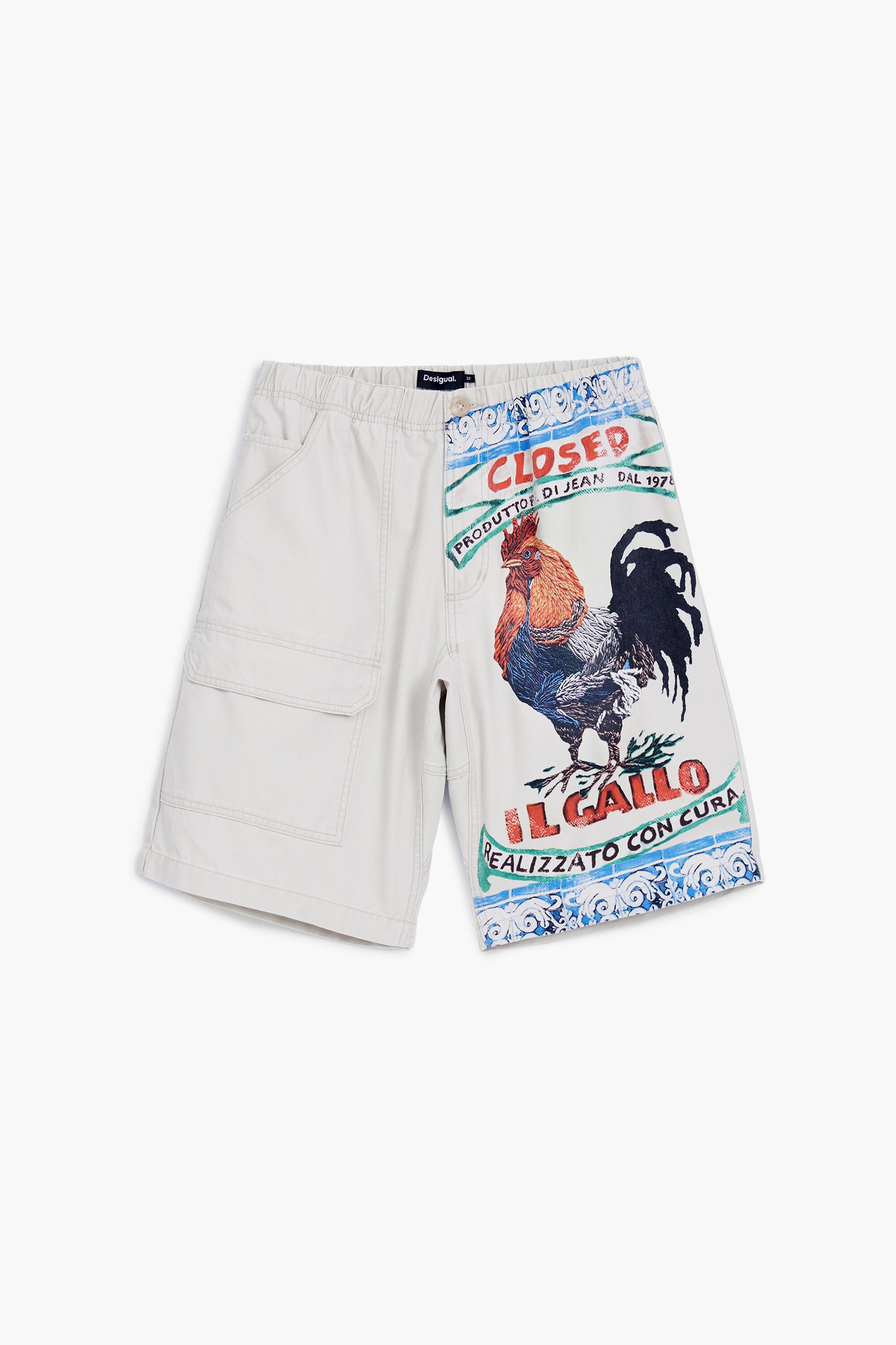 Desigual Cargo bermuda met postzakken