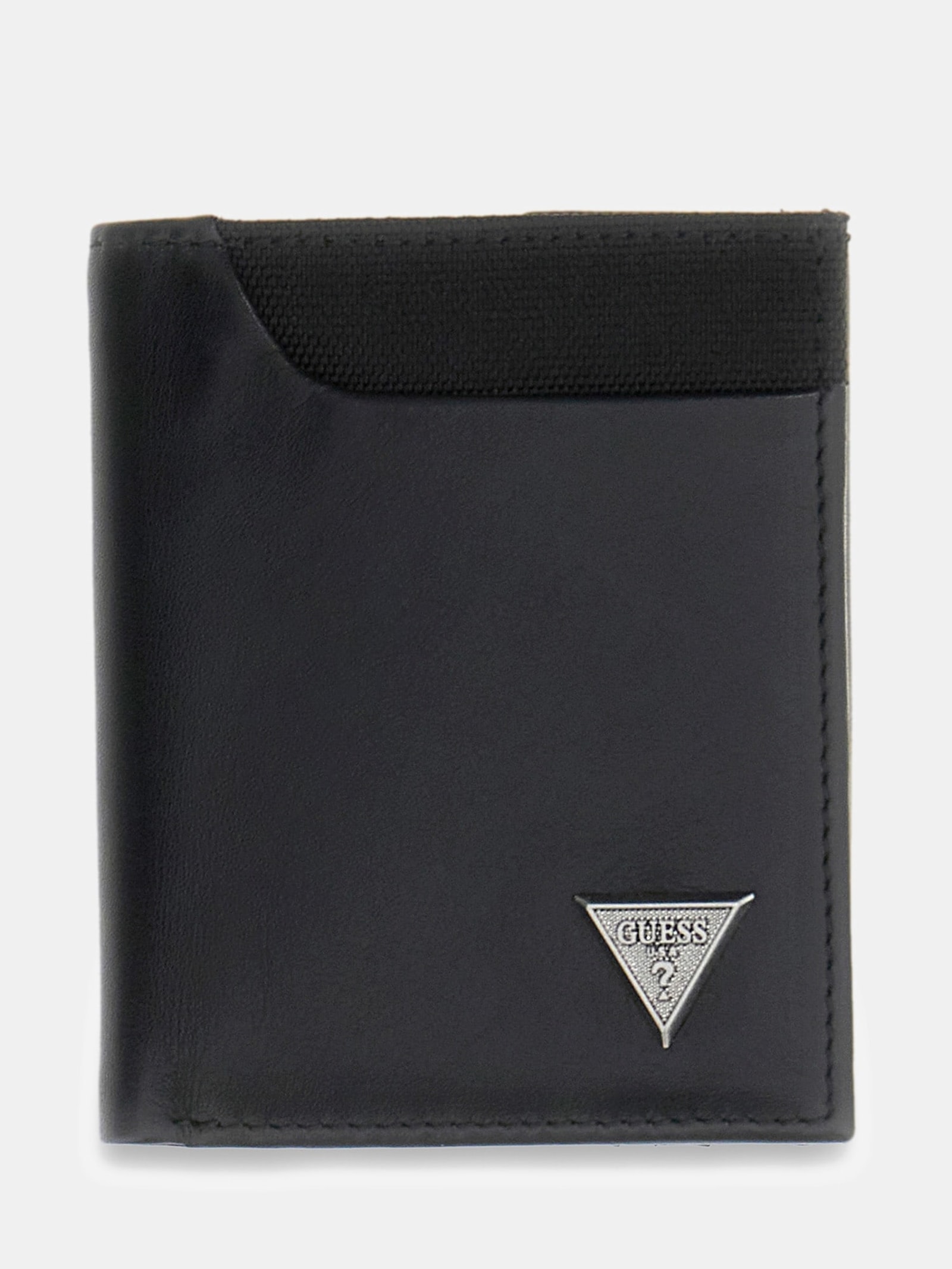 Guess Berna Genuine Leather Logo-Portemonnee