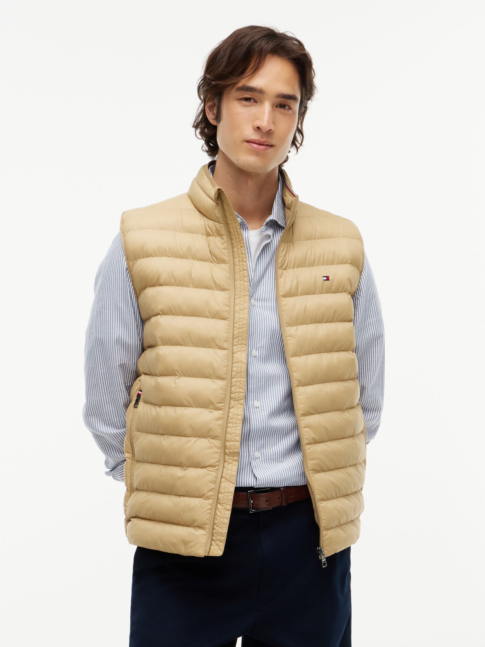 Tommy Hilfiger Compacte quilted bodywarmer met rits