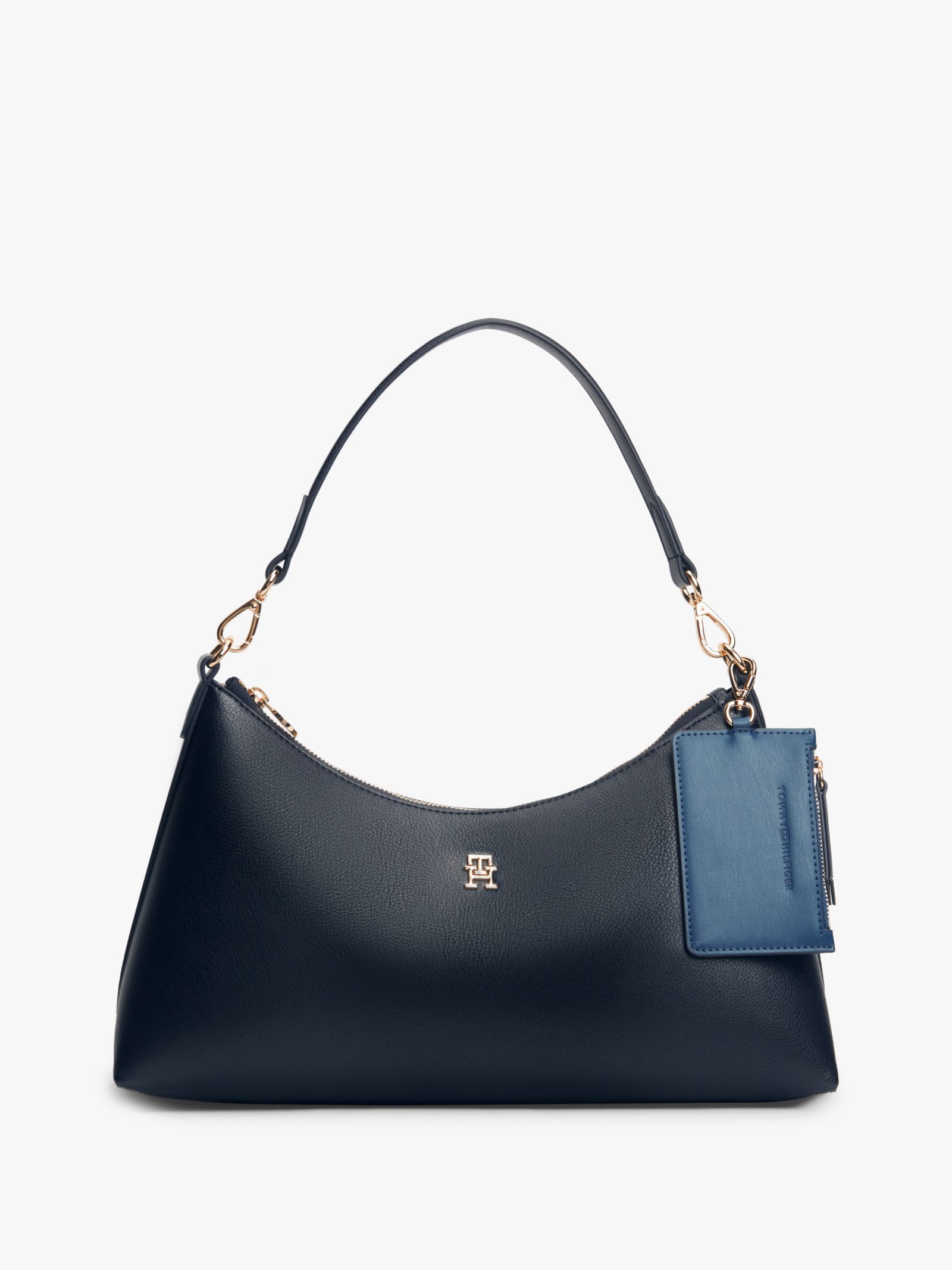 Tommy Hilfiger Hilfiger Icon gegranuleerde schoudertas in marine