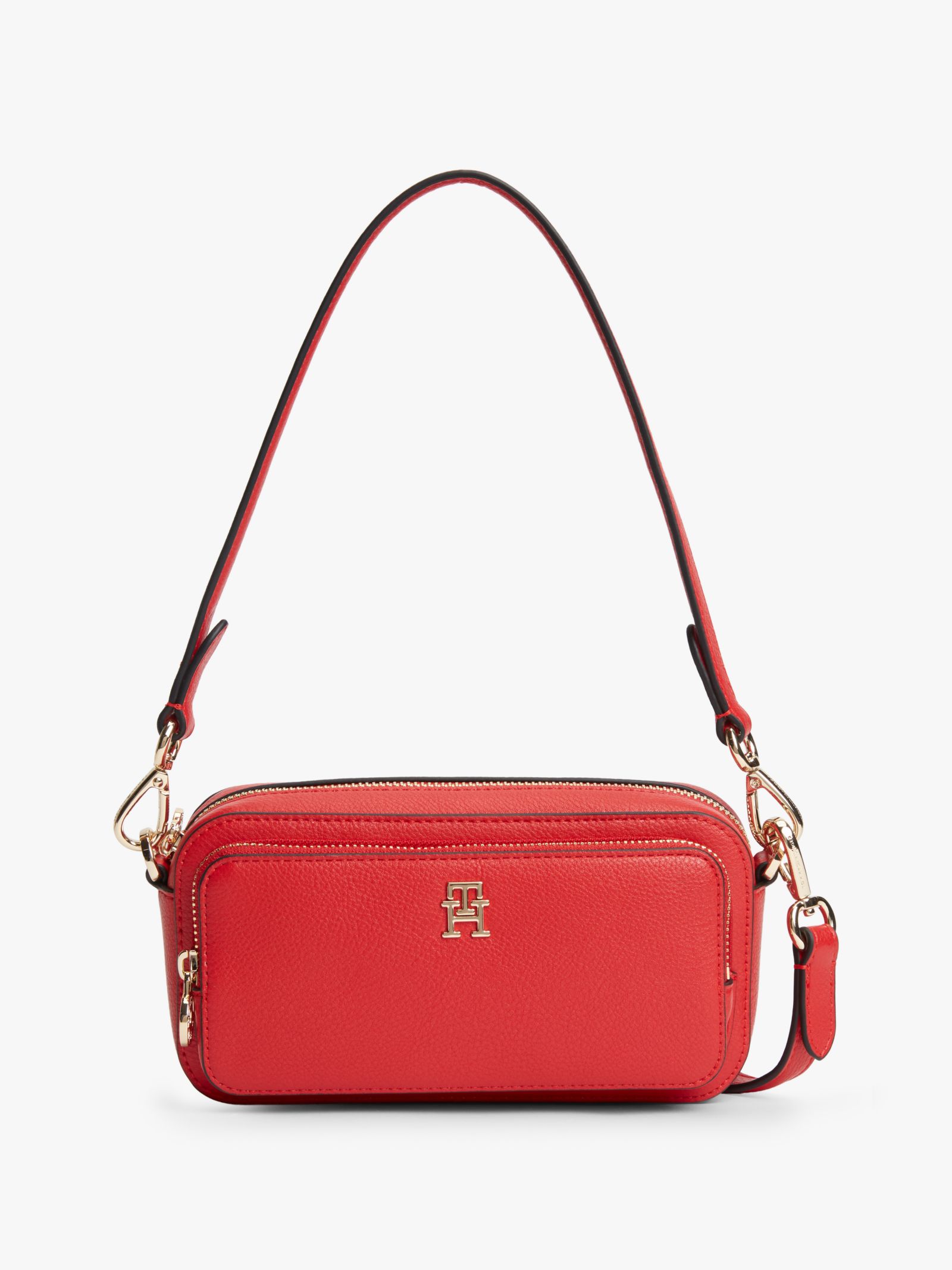 Tommy Hilfiger Crossbody cameratas met TH Monogram in rood