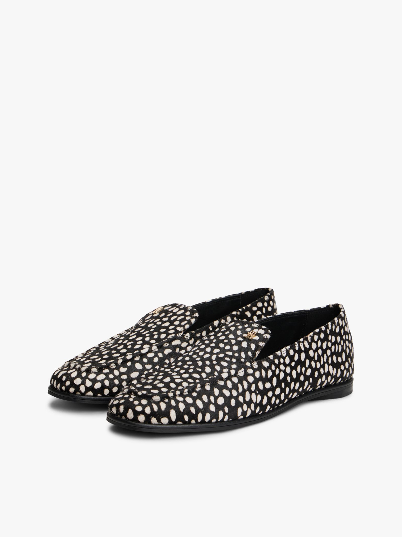Tommy Hilfiger Loafer met sneeuwluipaardprint