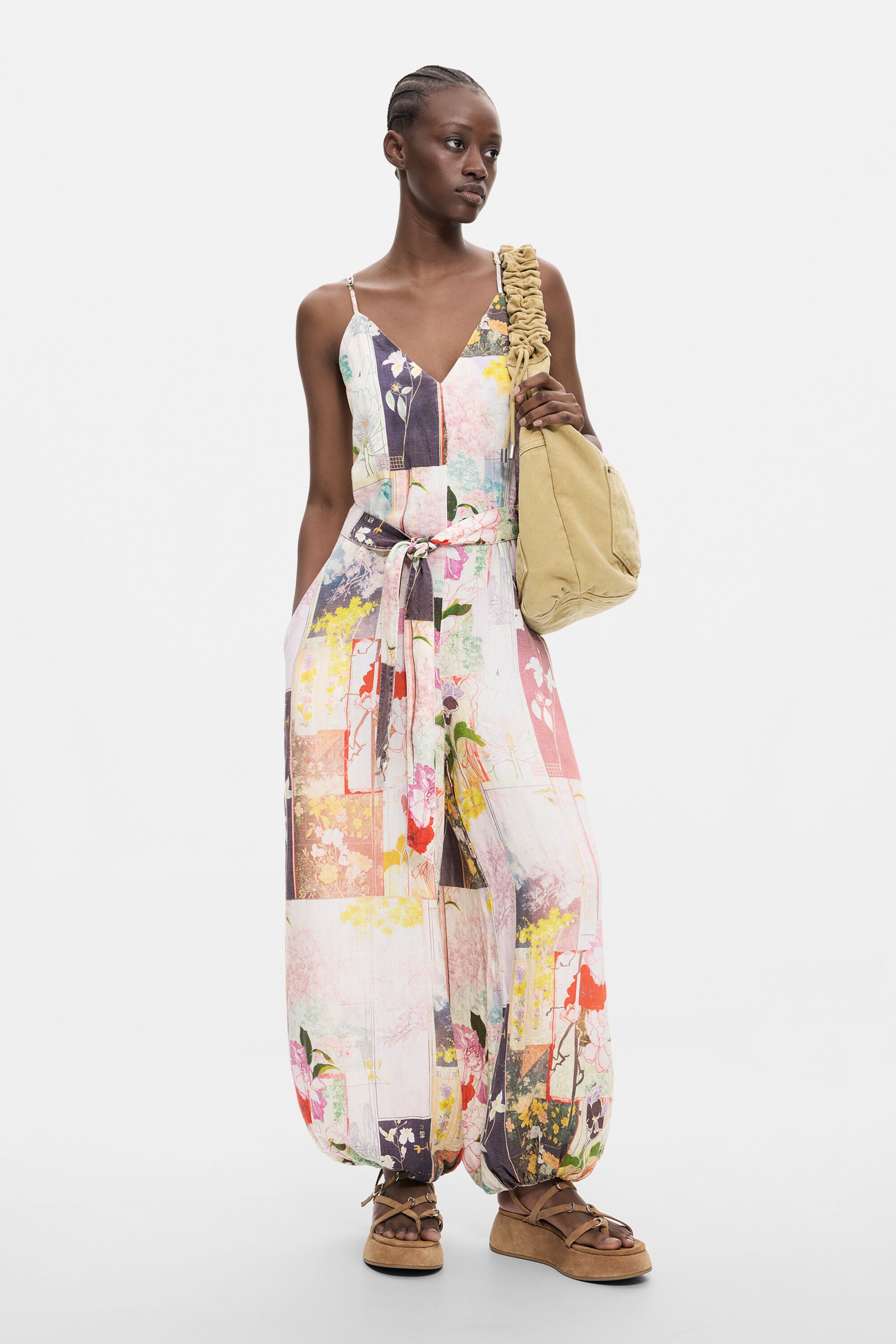 Desigual Lange jumpsuit met print
