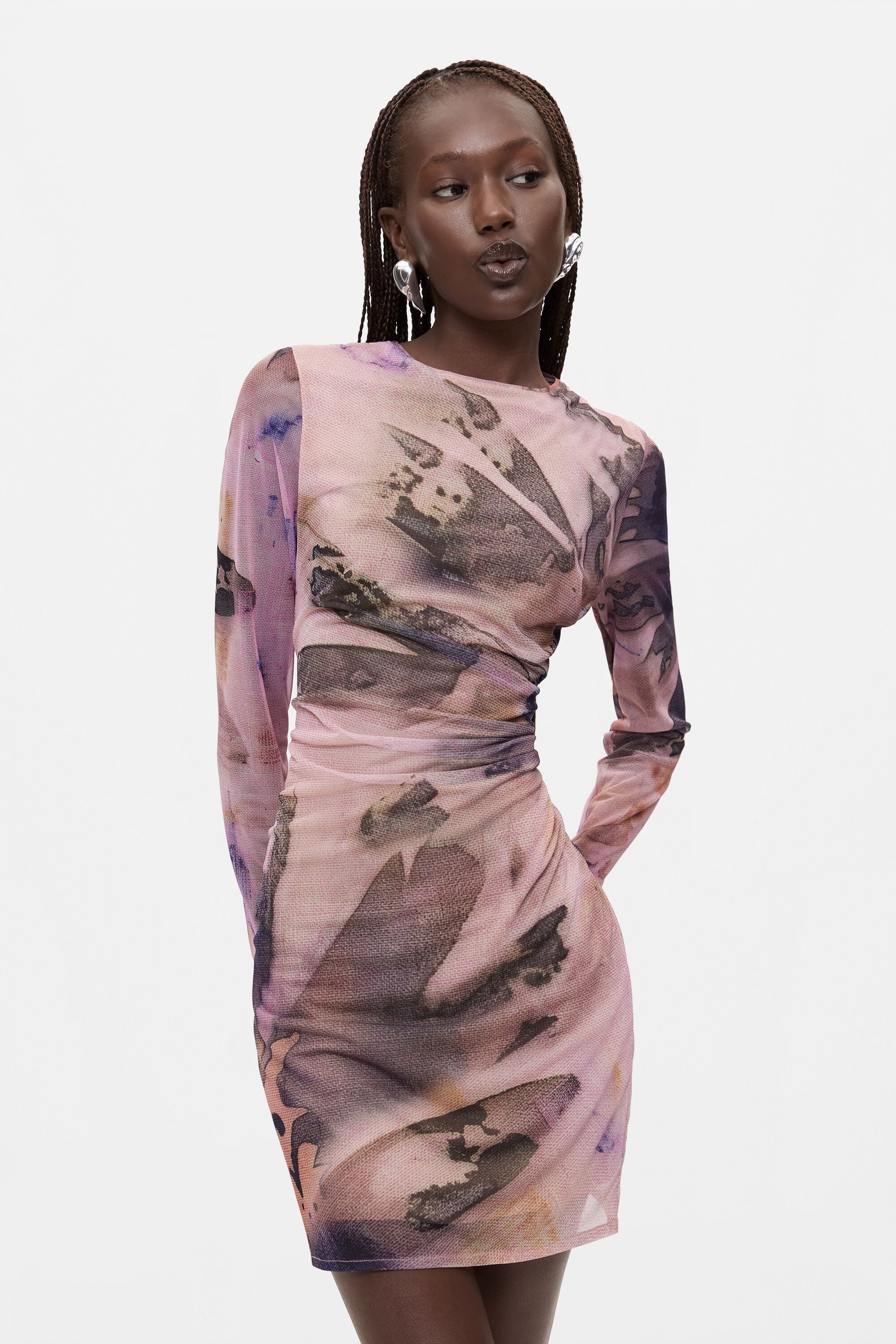 Desigual Bedrukt langemouwenkleed