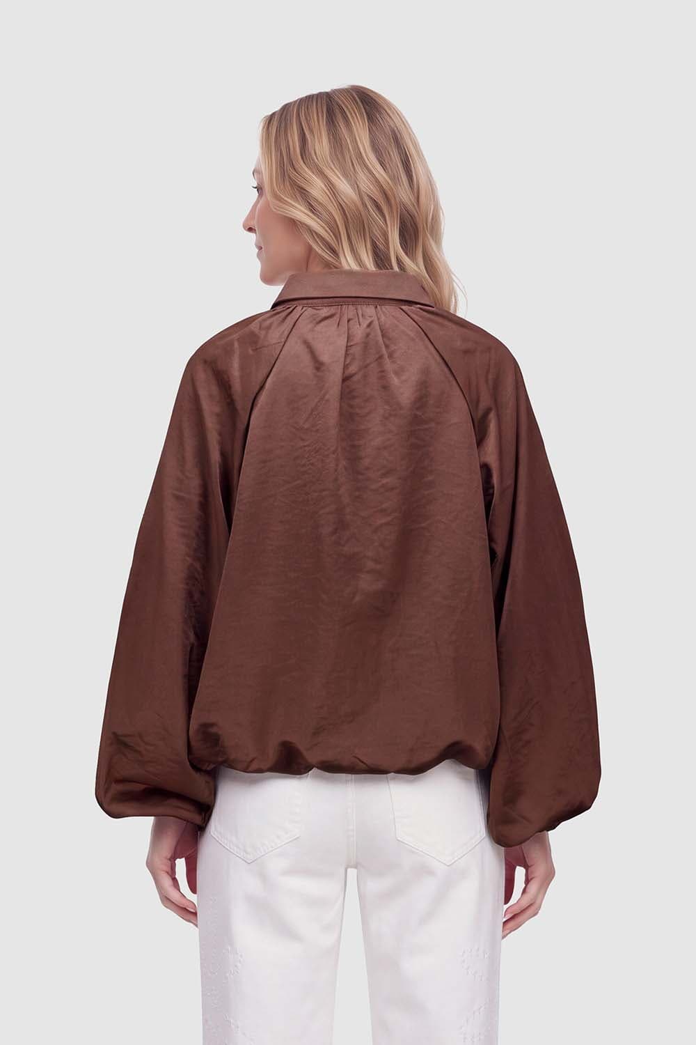 Vila Jasje Sporty Volume Bruin dames